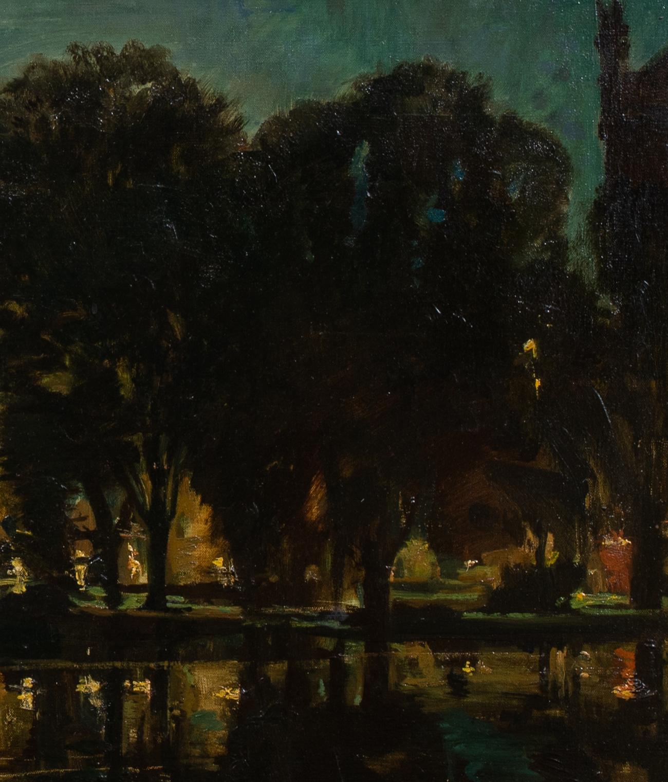 Lo stagno di Barnes Green, Londra, datato 1955  di John Cosmo Clarks 7