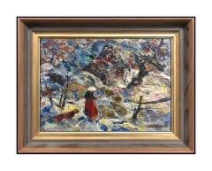 John Costigan Original Oil Painting on Board Signed Landscape Framed Artwork SBO