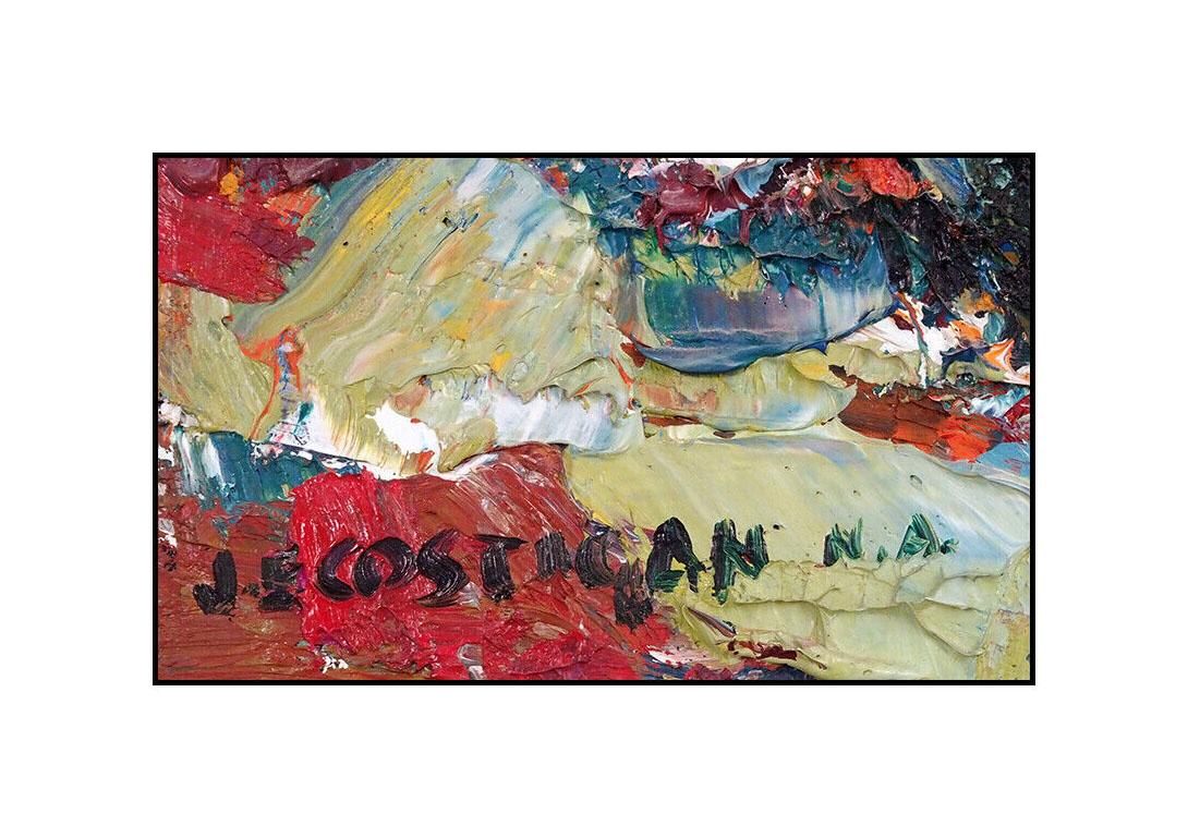 John Costigan Original Oil Painting on Board Signed Still Life Floral Framed Art For Sale 1