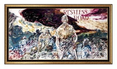 John Costigan RARE Original Acrylic Painting Signed Illustration Framed Artwork
