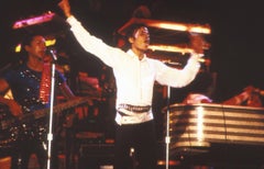 Vintage Michael Jackson Performing on Stage Fine Art Print