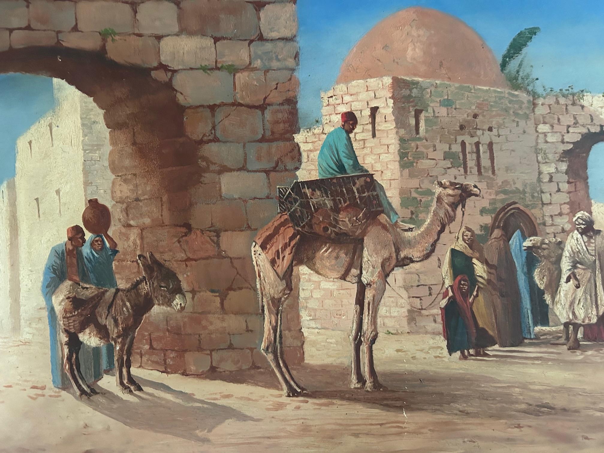 John Coulson- A Set of Three Unframed Decorative Arab Scenes. 2