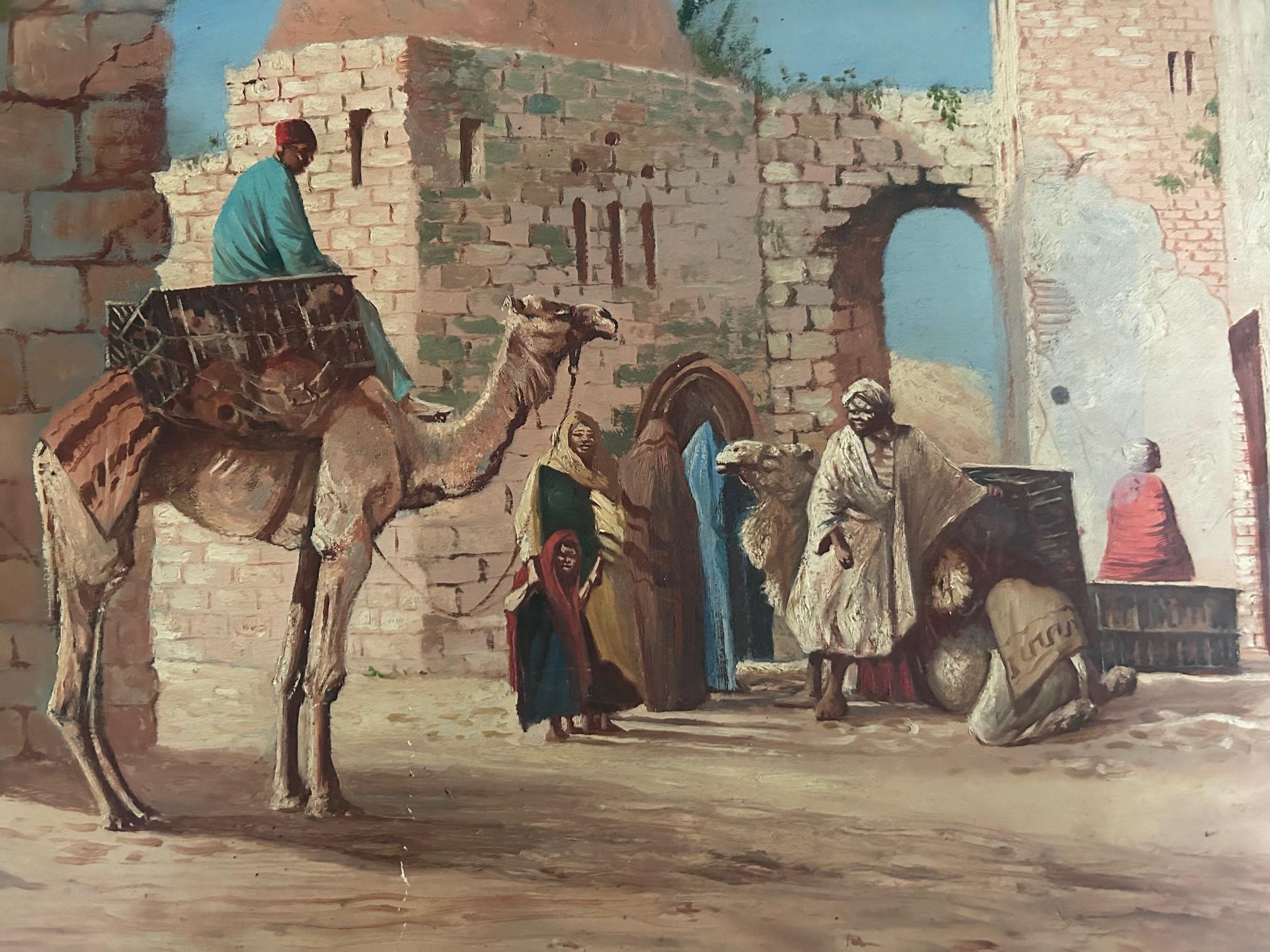John Coulson- A Set of Three Unframed Decorative Arab Scenes. 1