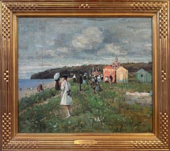 "Croquet" John Cousins Lawrence, British, Coast, Playing in the Field