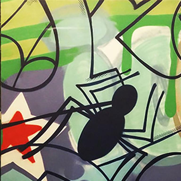 Gotham (Huge Graffiti-Gemälde) (Streetart), Mixed Media Art, von John Crash Matos