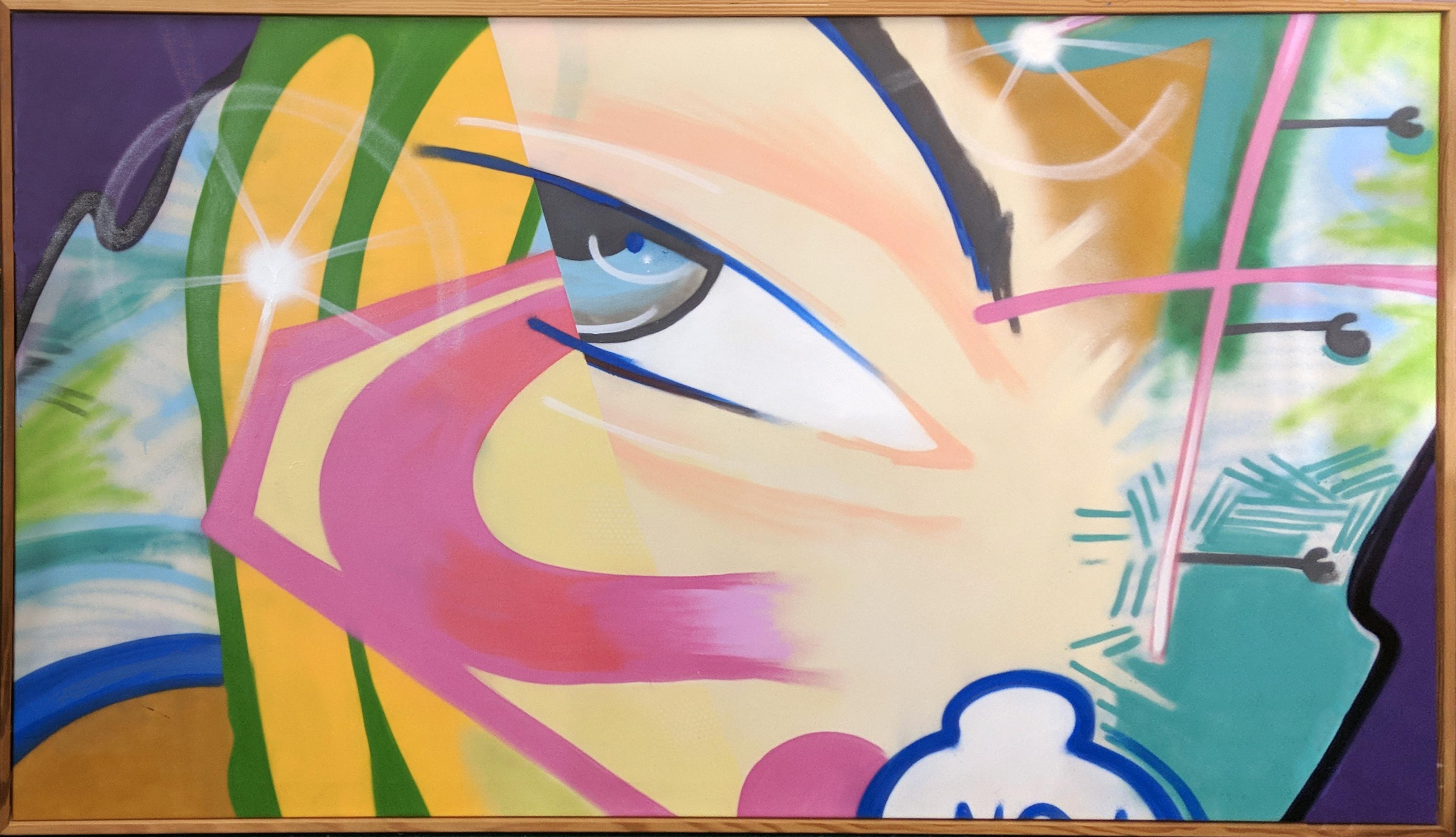 Super, Just Super (Huge Graffiti Painting) - Street Art Mixed Media Art by John Crash Matos