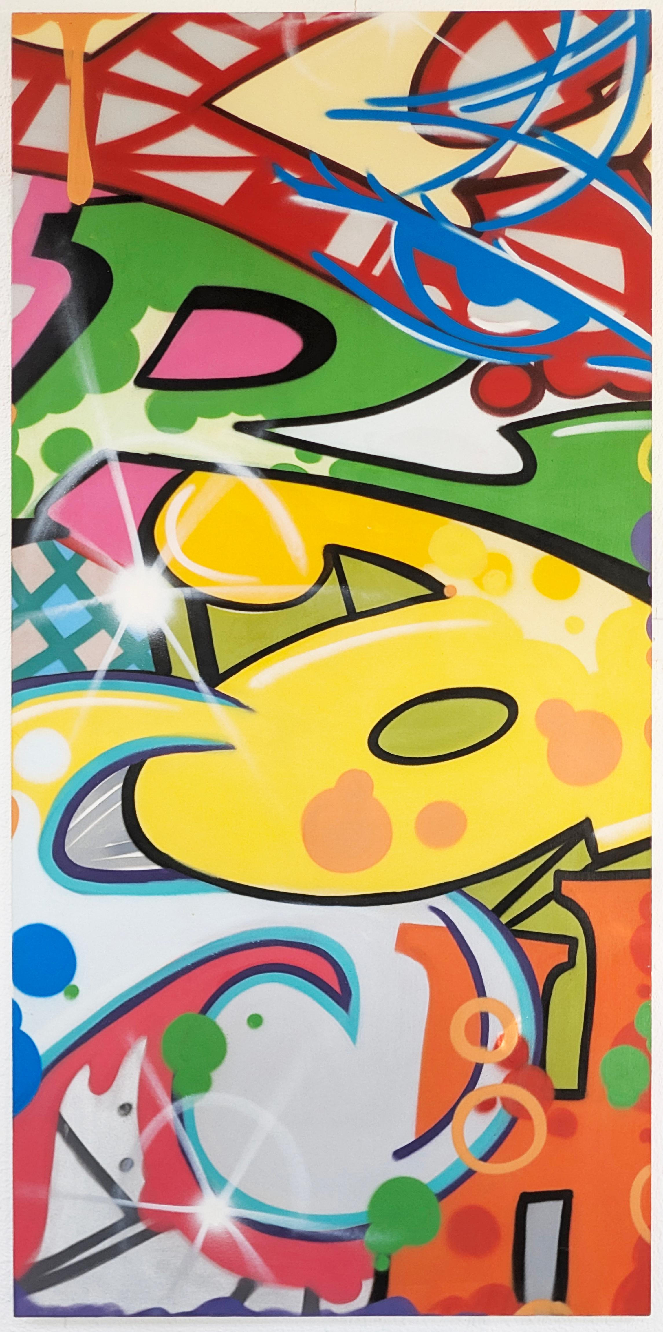 Tower 1 Peinture originale sur toile, Street Art, années 2000