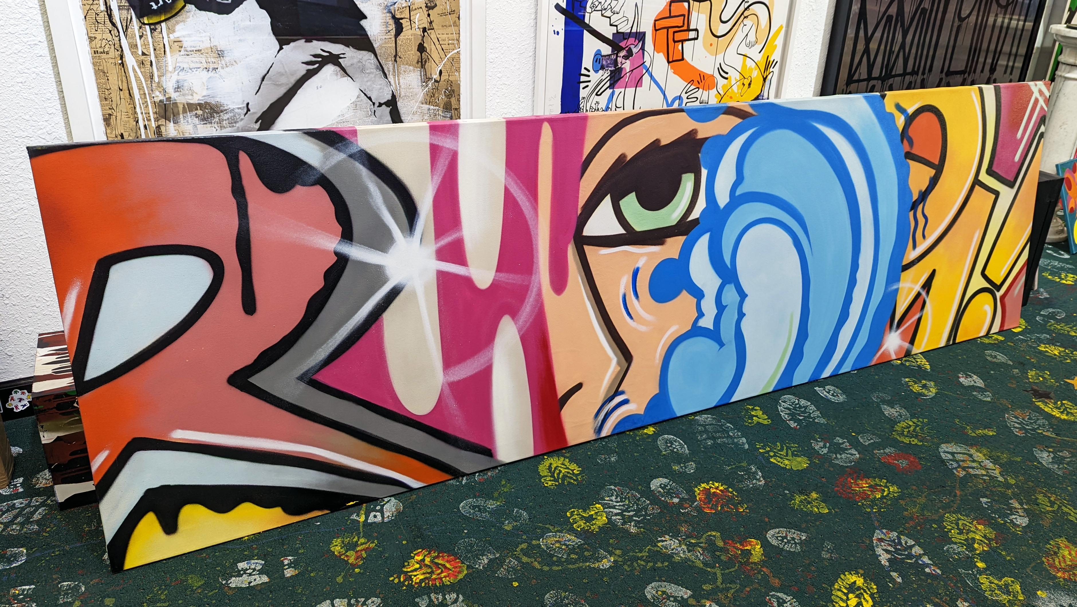 Original acrílico y pintura en spray sobre lienzo.  Firmado a mano, titulado y fechado en el verso por John Crash Matos. El lienzo está tensado.  

La obra está en excelente estado. Certificado de autenticidad incluido.  Se tendrán en cuenta todas