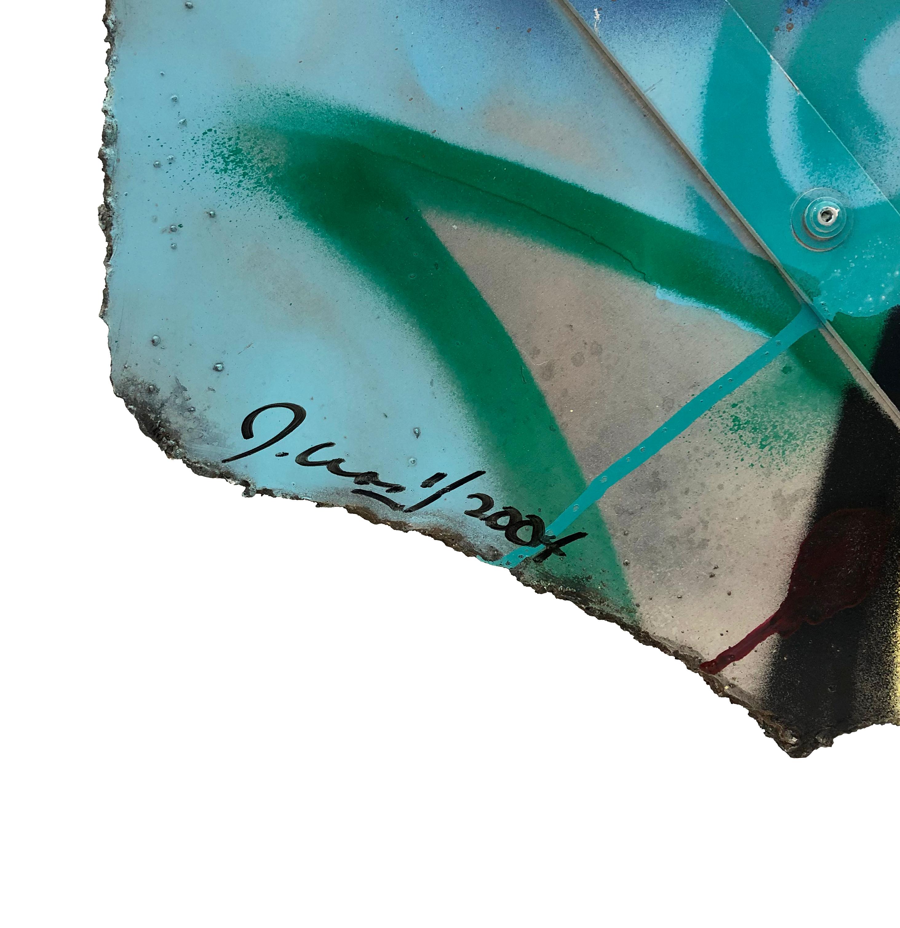 Untitled (Original Painting on Metal) For Sale 2