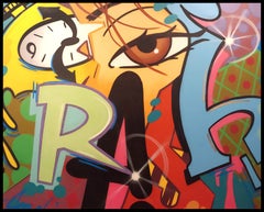 Large 66x82 Acrylic and Spray Paint on canvas by New York Graffiti Legend CRASH