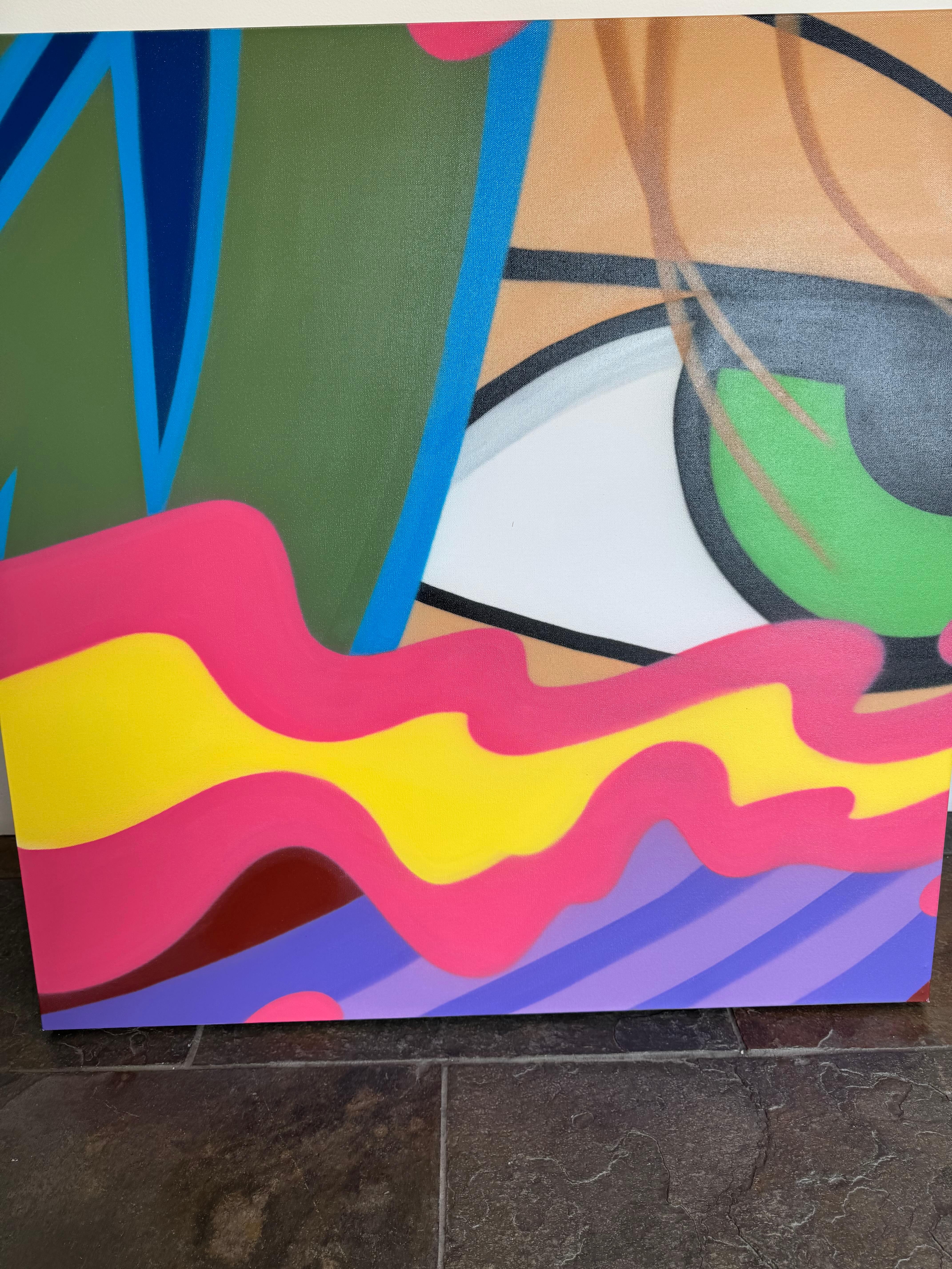 Vernice spray/tela/Street Art/Graffiti_Acid Brain, John 
