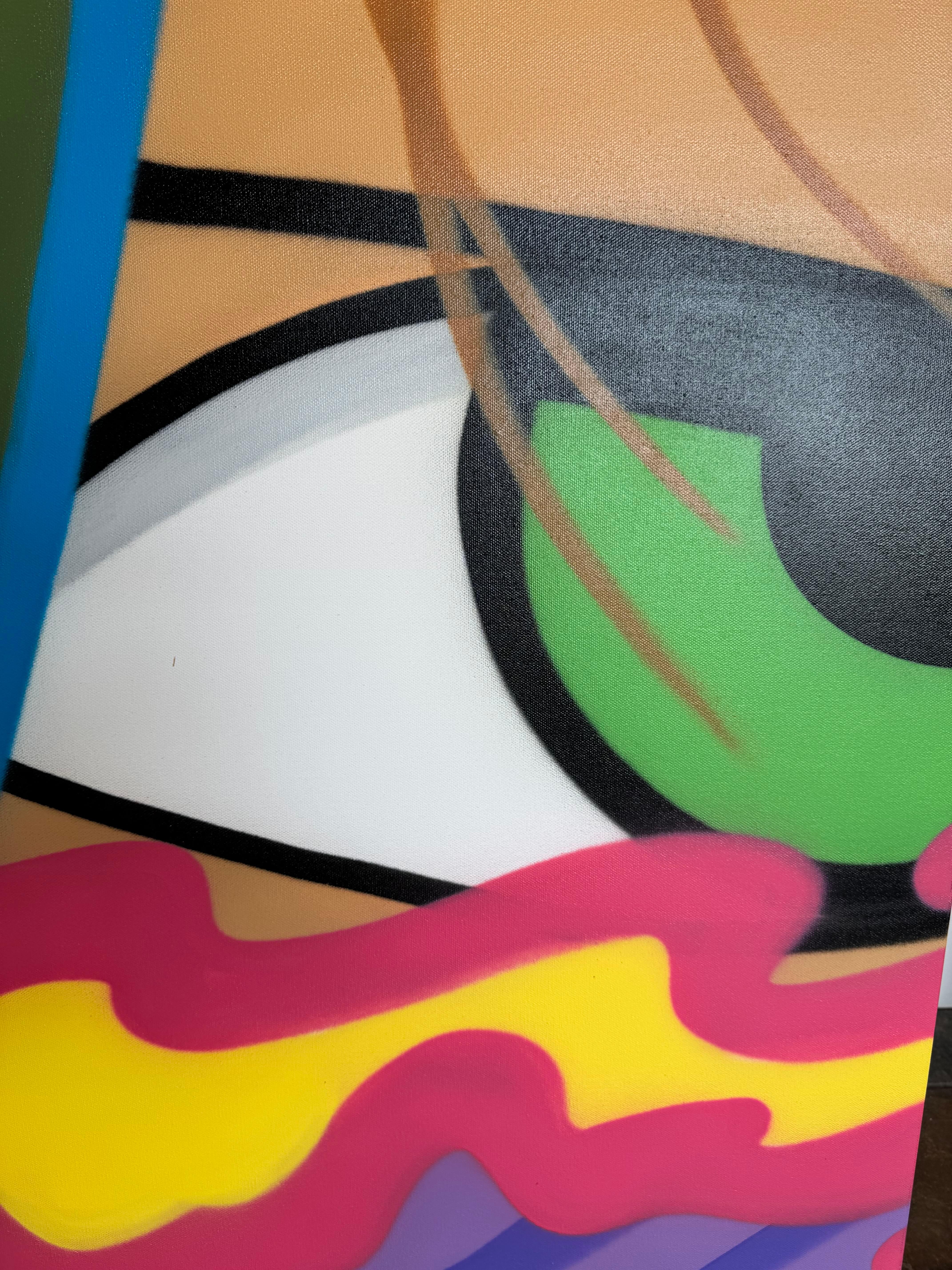 Vernice spray/tela/Street Art/Graffiti_Acid Brain, John 