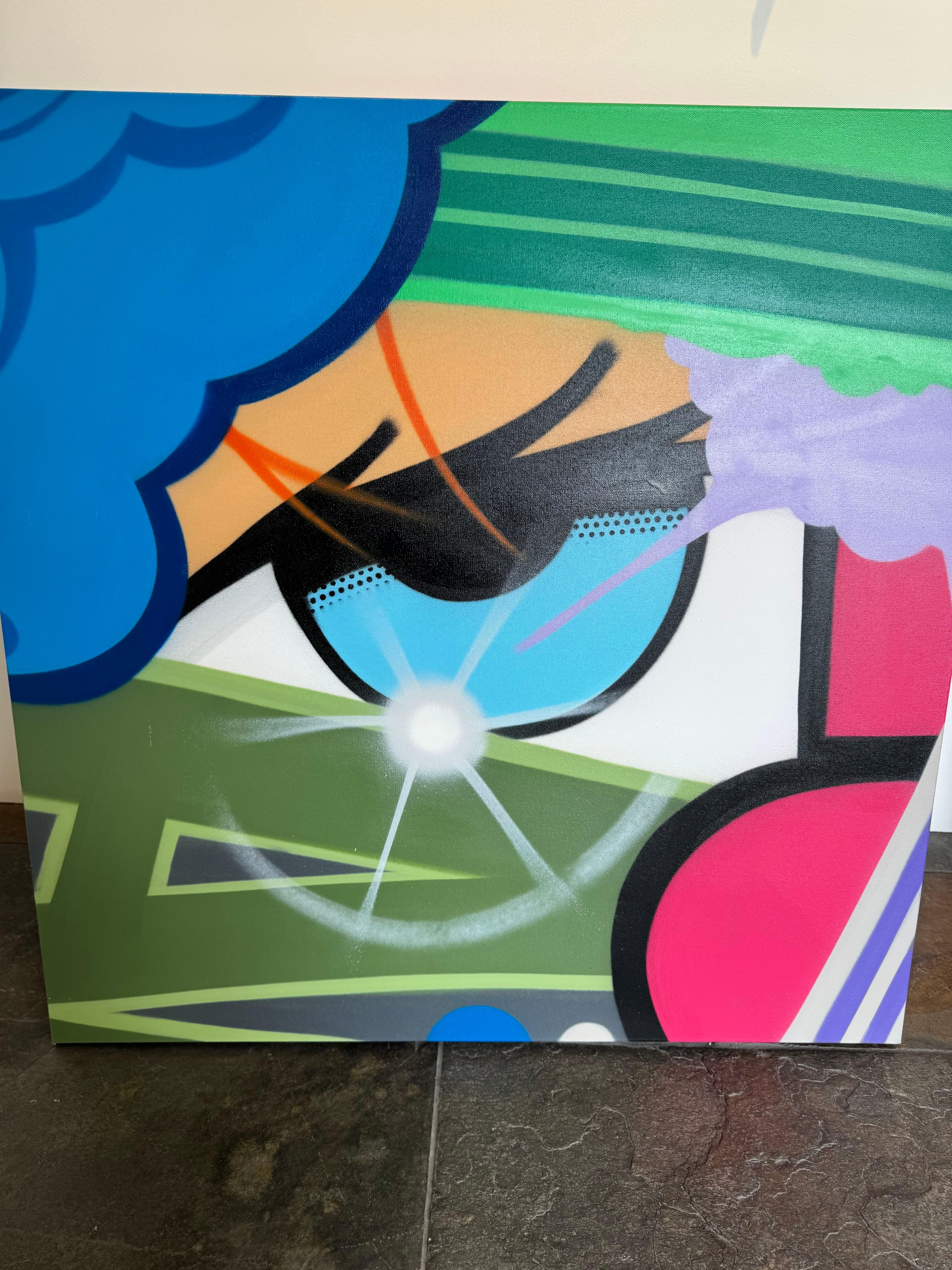 Vernice spray/tela/arte di strada/graffiti_Alpha City, John 