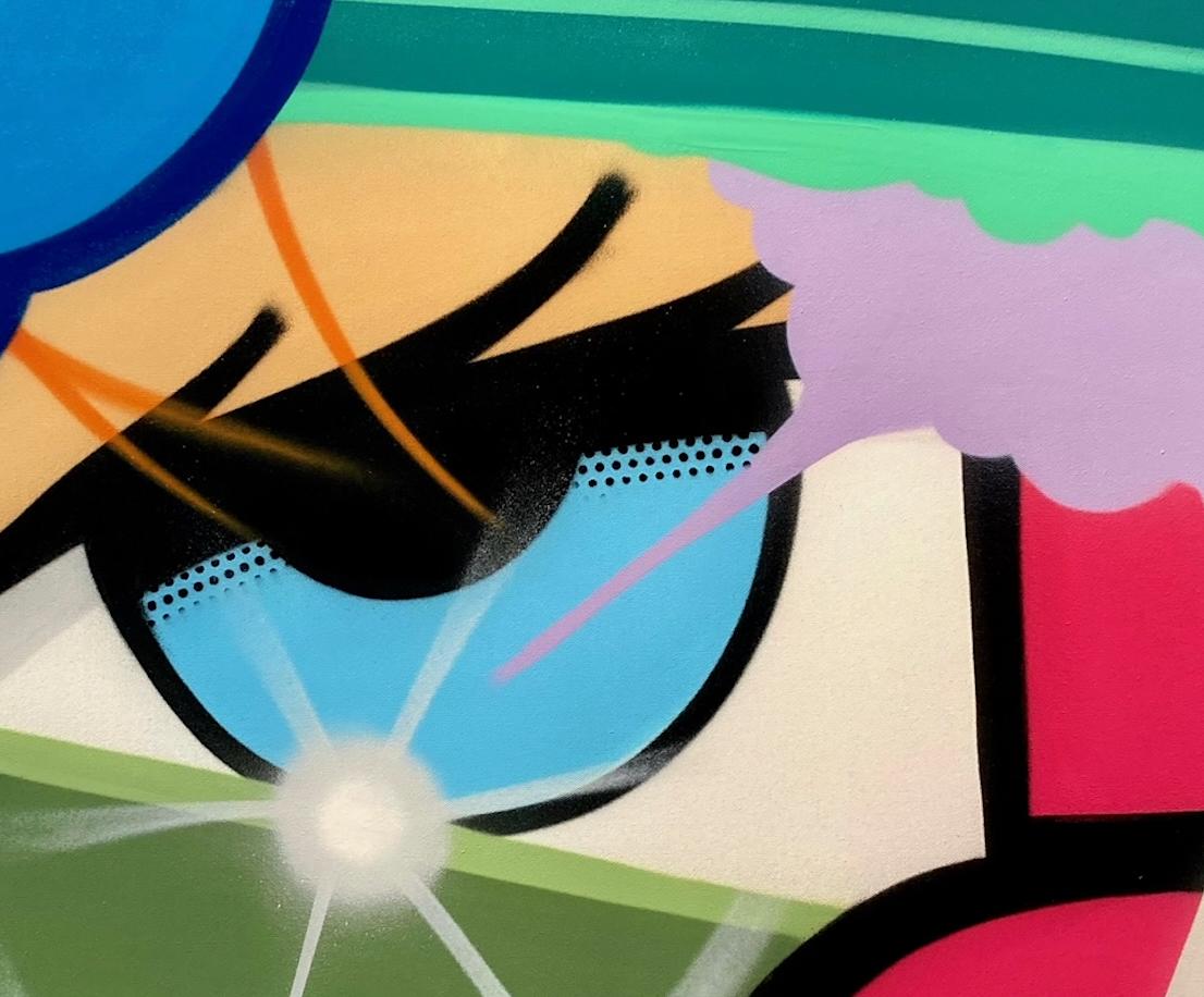 Vernice spray/tela/arte di strada/graffiti_Alpha City, John 