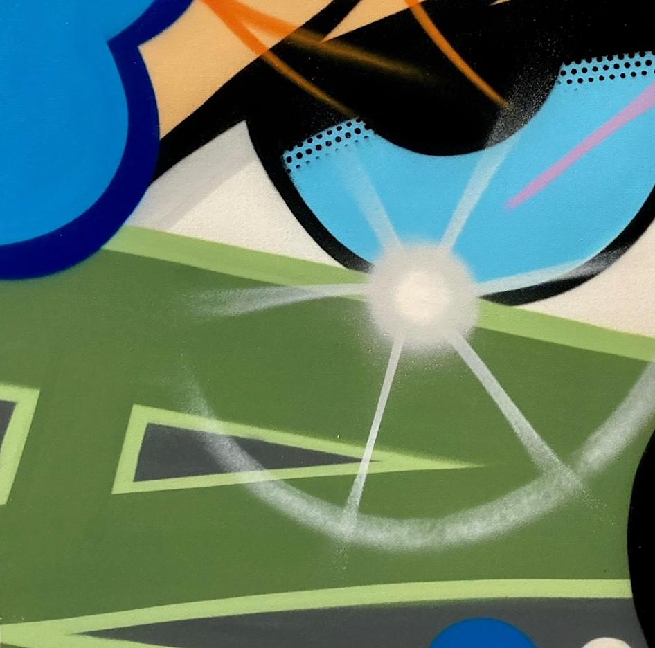Vernice spray/tela/arte di strada/graffiti_Alpha City, John 