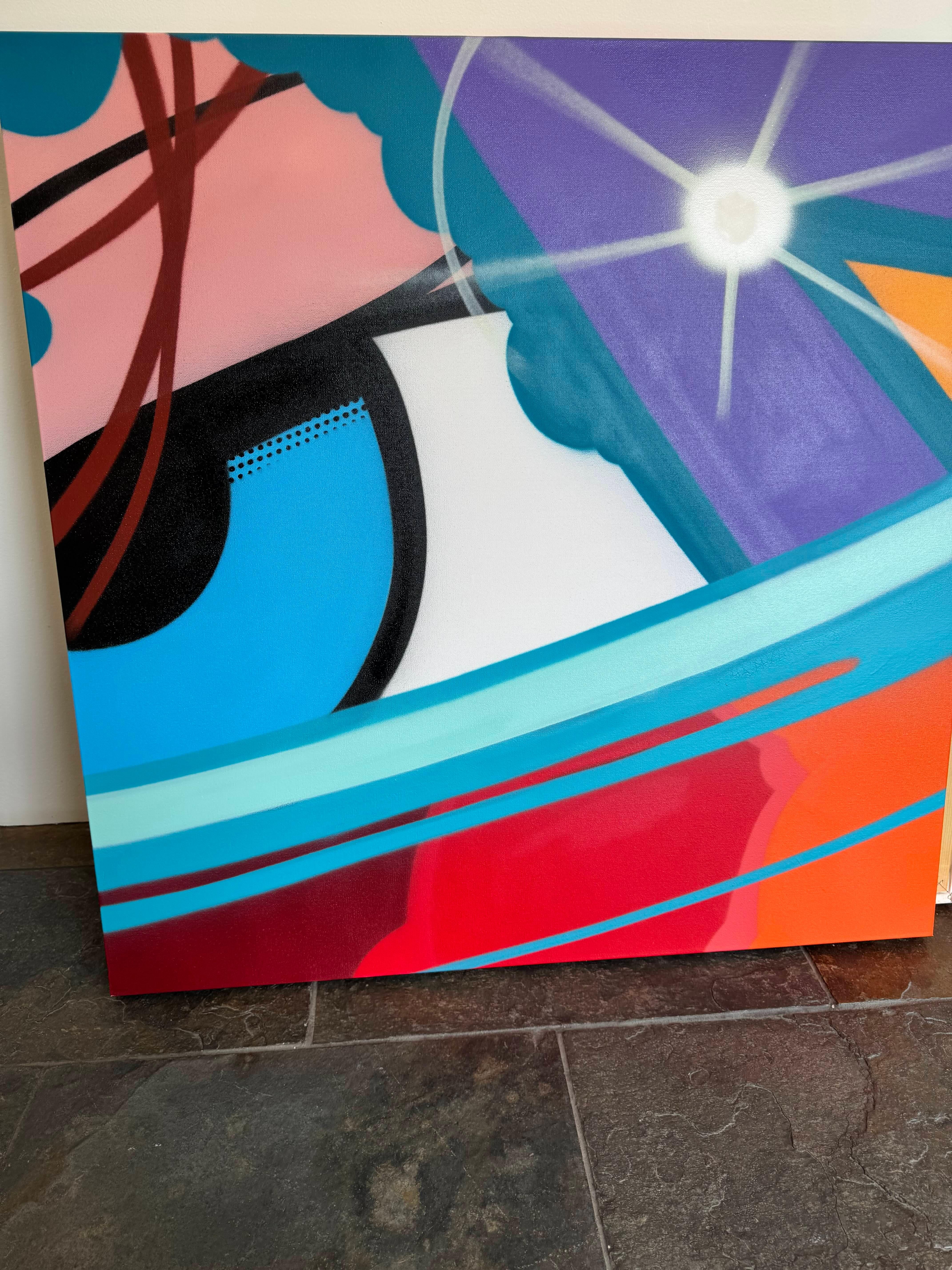 Vernice spray/tela/Street Art/Graffiti_Rumors Storie di feriti, John 