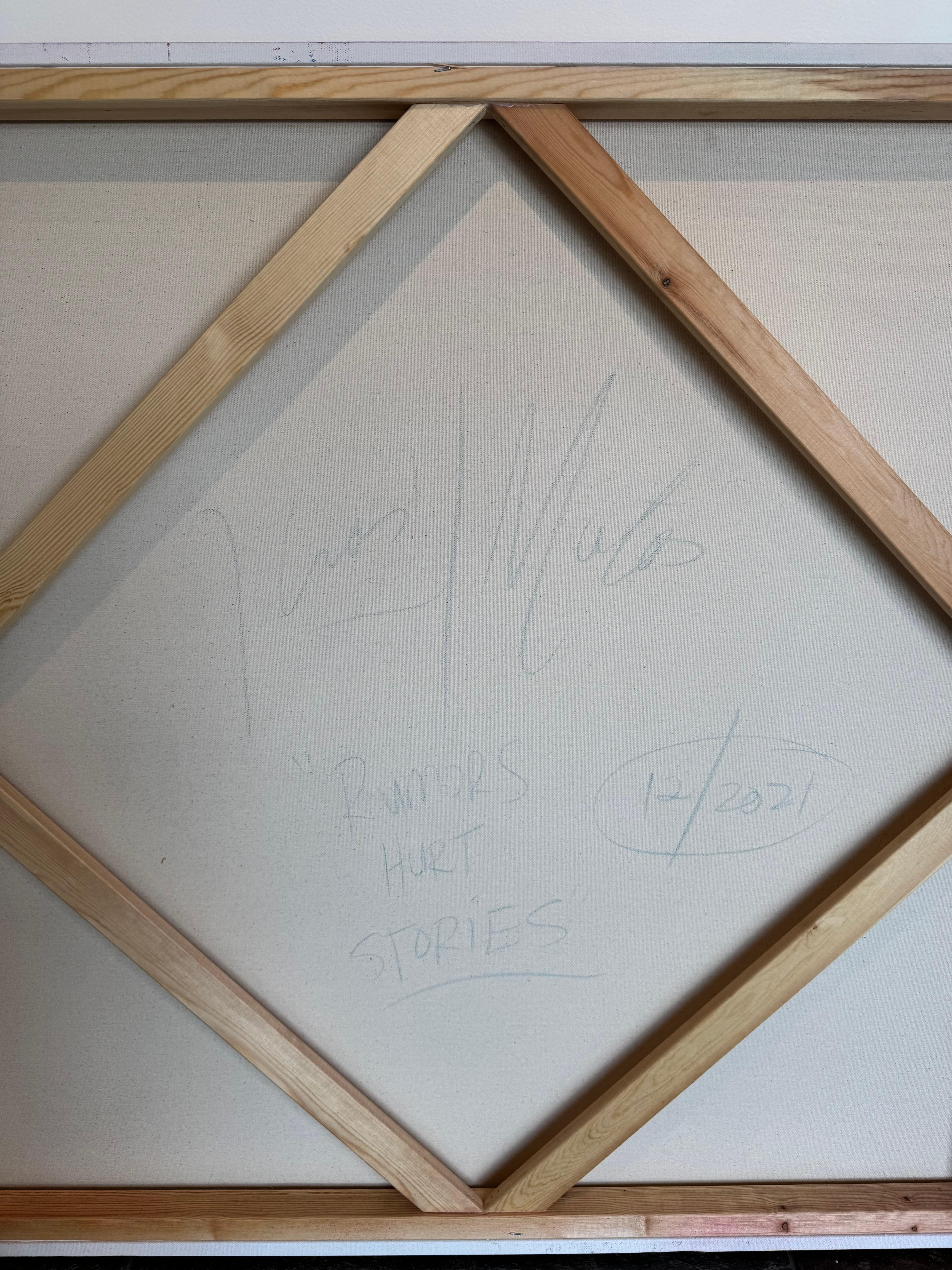 Vernice spray/tela/Street Art/Graffiti_Rumors Storie di feriti, John 