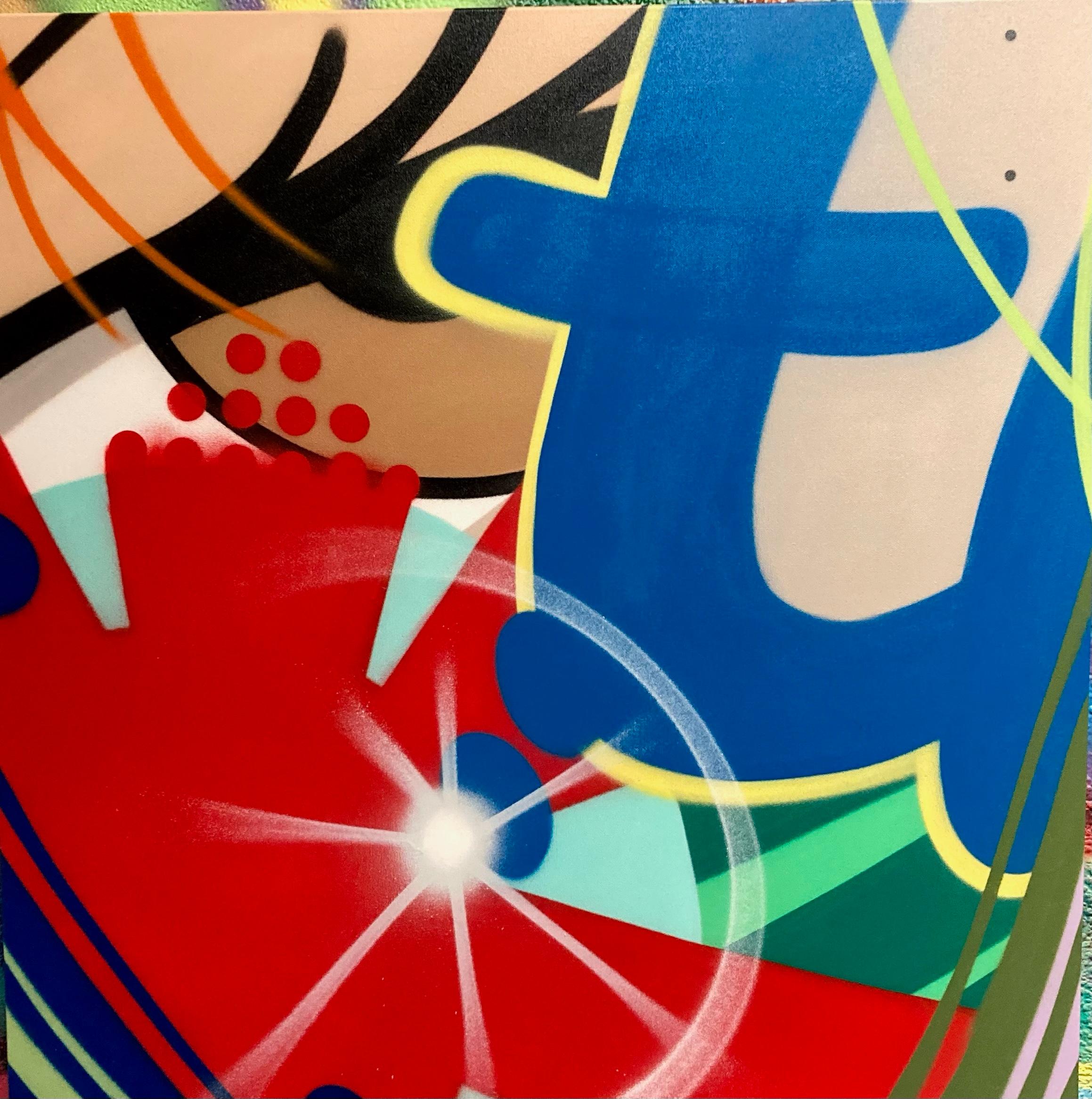 Abstract Painting di John Crash Matos - Vernice spray/tela/Street Art/Graffiti_Untitled, John "CRASH" Matos