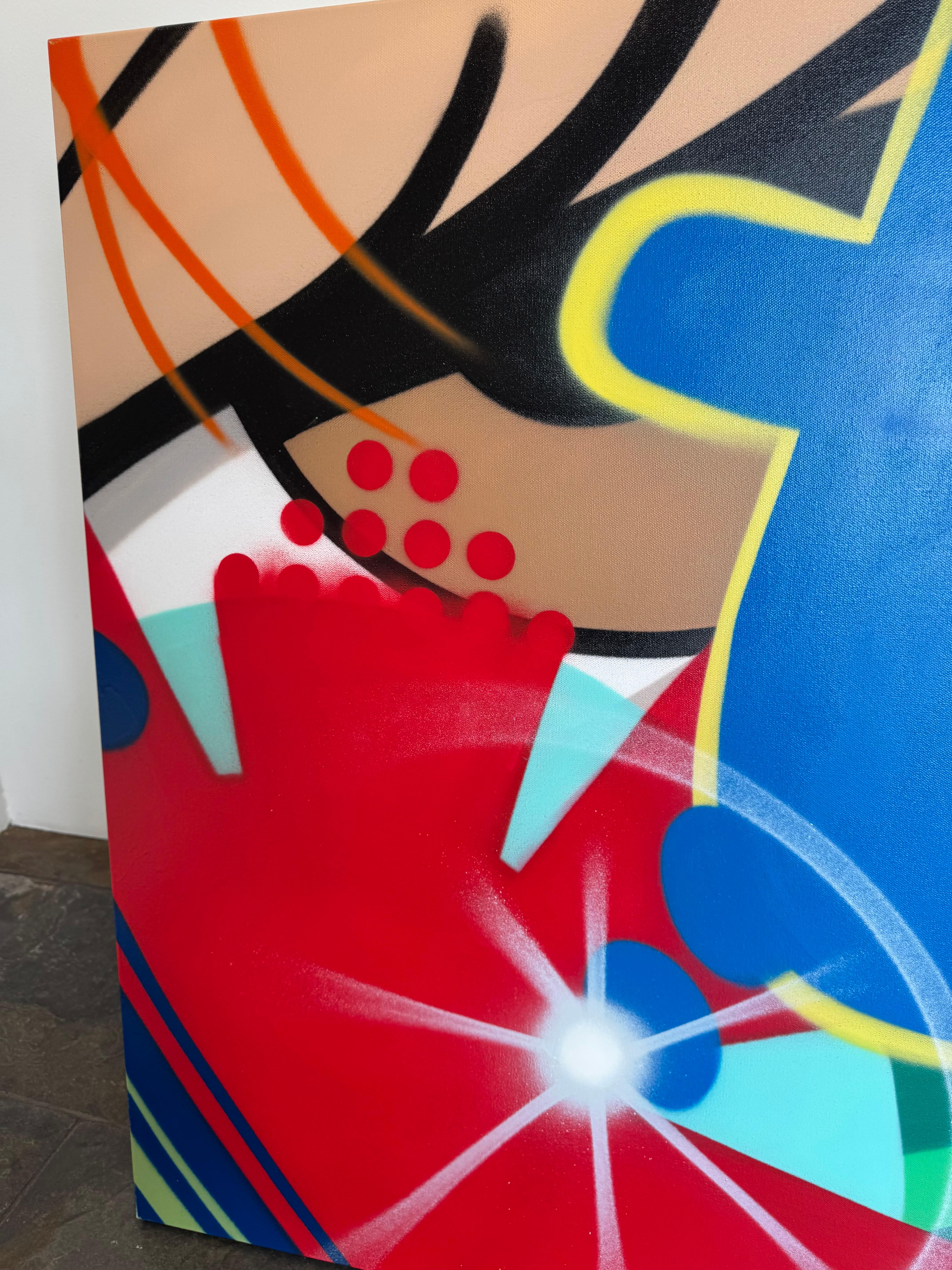 Vernice spray/tela/Street Art/Graffiti_Untitled, John 