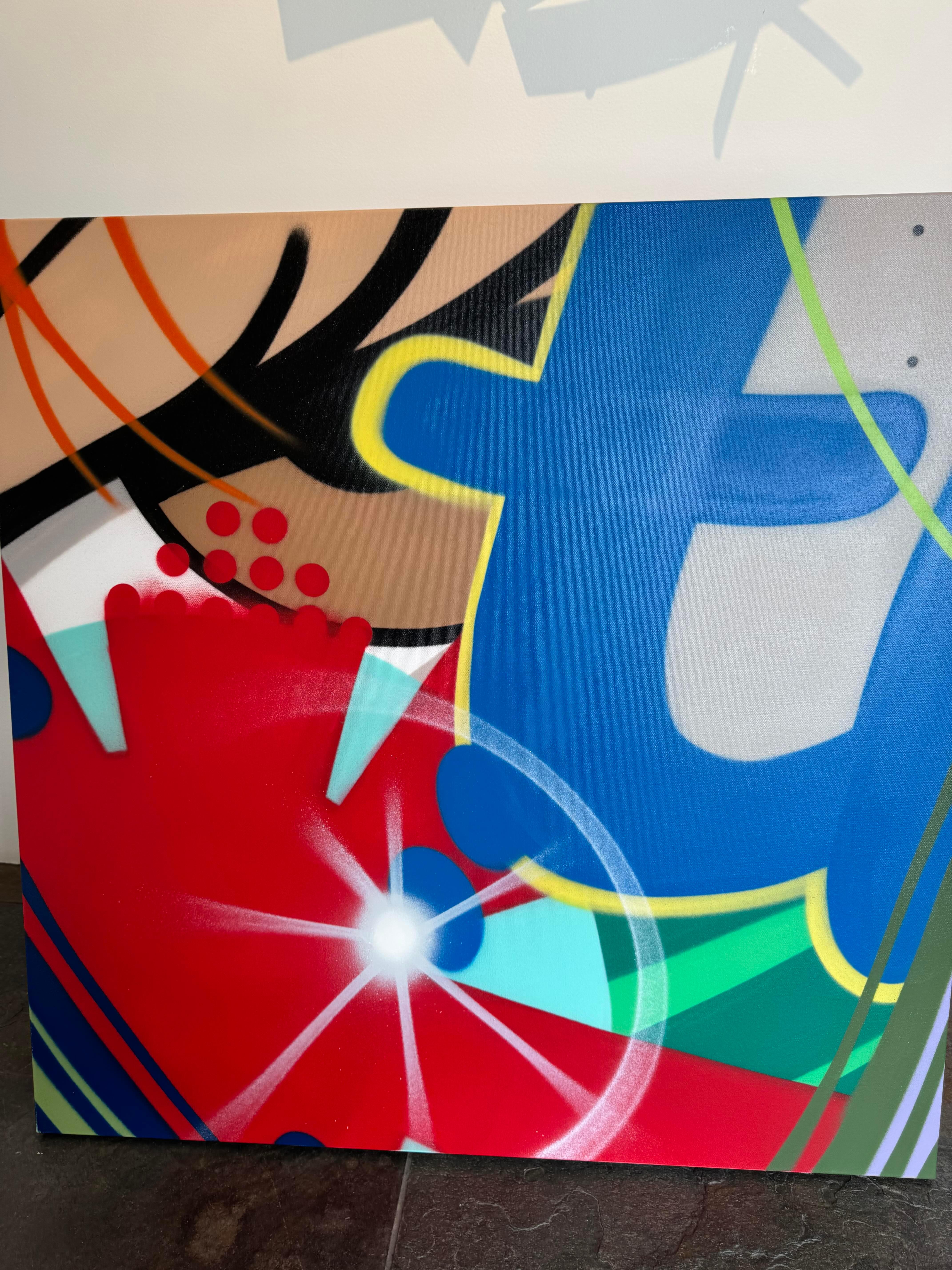 Vernice spray/tela/Street Art/Graffiti_Untitled, John 