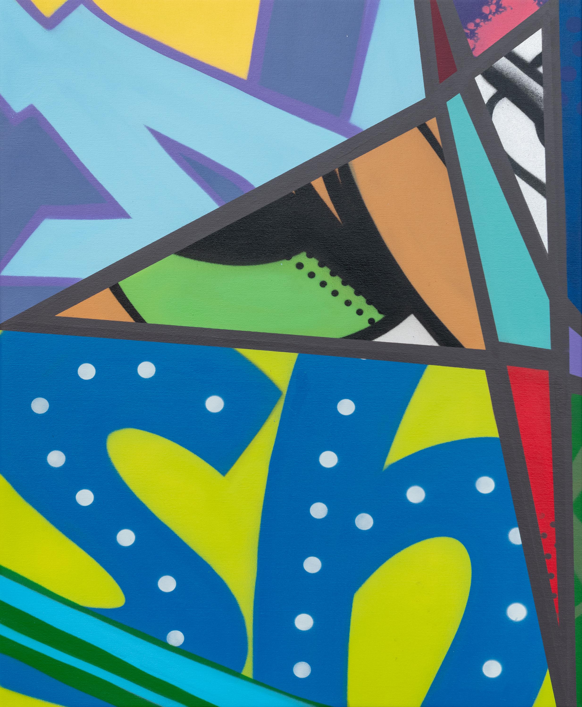 Abstract Painting di John Crash Matos - Vernice spray/Graffiti/Street Art/Pop Art_John "CRASH" Matos, Showstopper