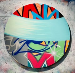 Pintura en Spray/Graffiti/Arte Callejero/Lienzo Redondo Pop_John "CRASH" Matos, Revisión