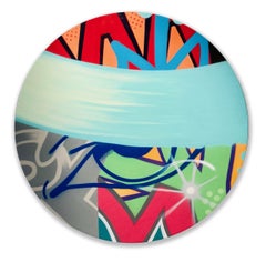 Sprühfarbe/Graffiti/Street Art/Pop_Round Canvas_John „CRASH“ Matos, Revision