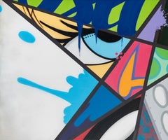 Used Spray Paint/Graffiti/Street Art_John "CRASH" Matos, Reaching For The Stars