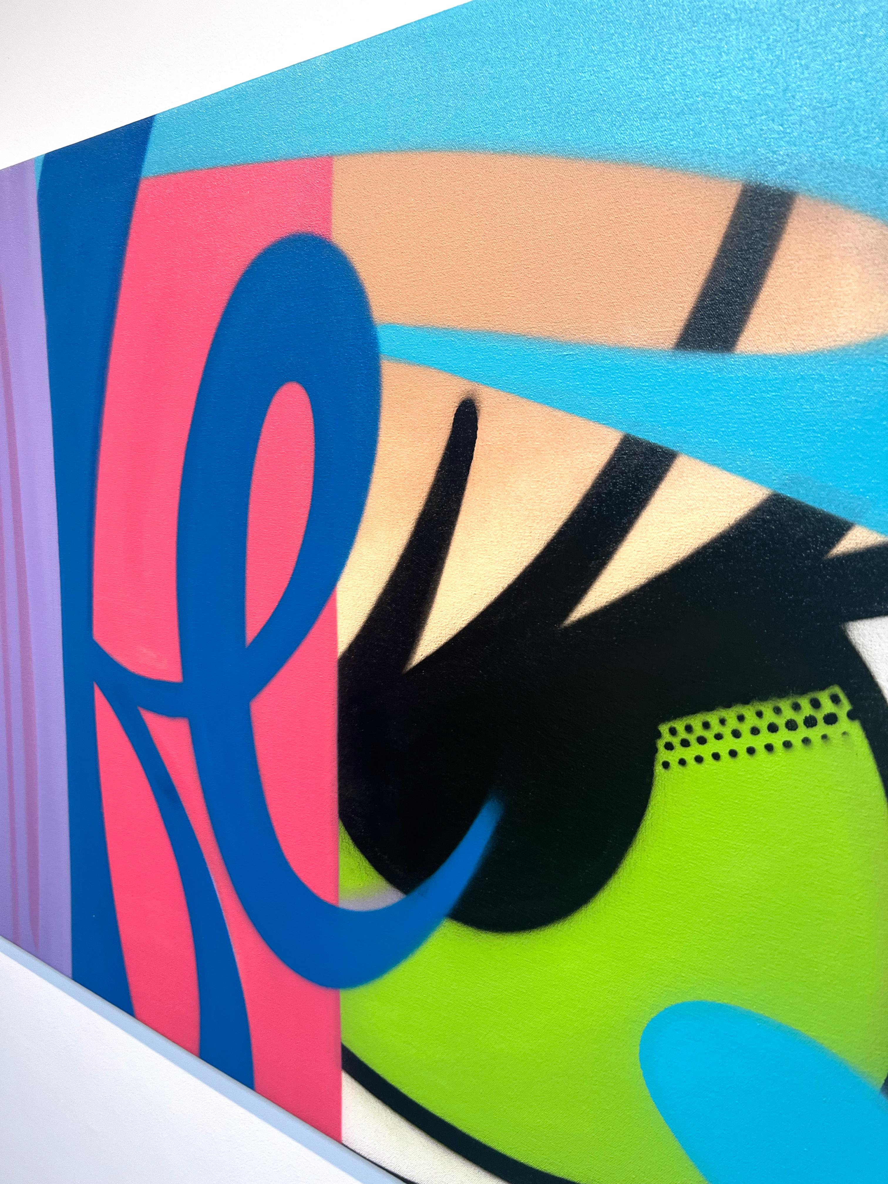 Spray Paint on Canvas/Graffiti/Street Art_Melancholy Drama_John 