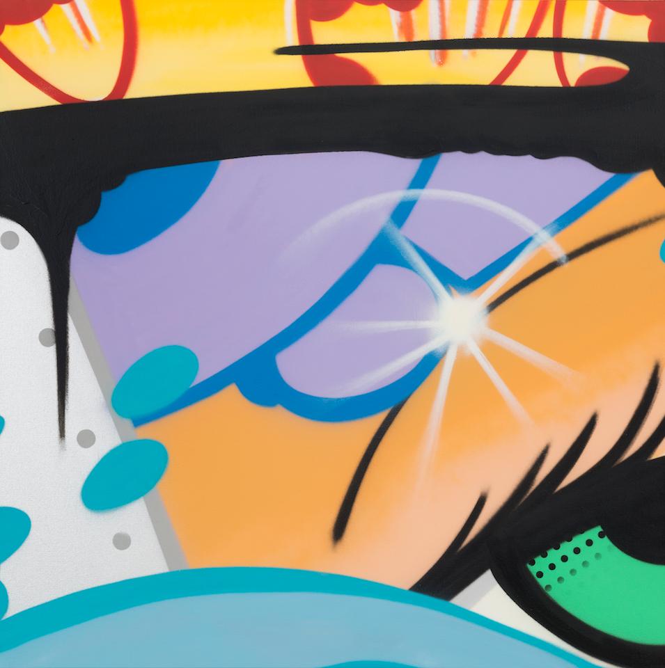 Unter dem Draht, John CRASH Matos, Sprühfarbe, Graffiti/Straßenkunst, figürlich