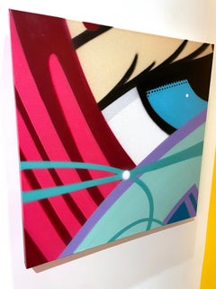 Untitled II_2022, John CRASH Matos, Spray Paint on Canvas_figurative/street art