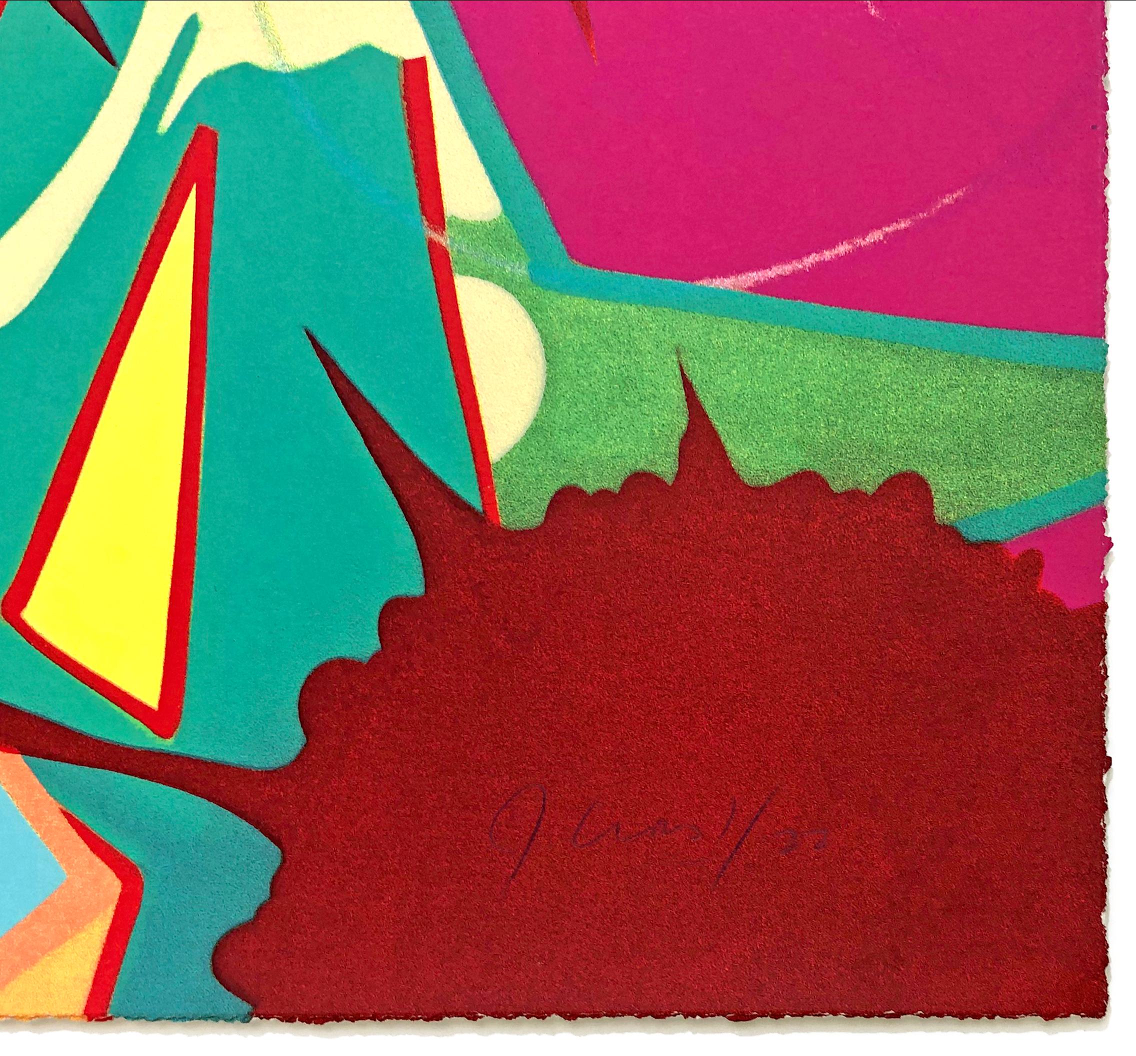 Clockin (rara serigrafia firmata) - Painting di John Crash Matos