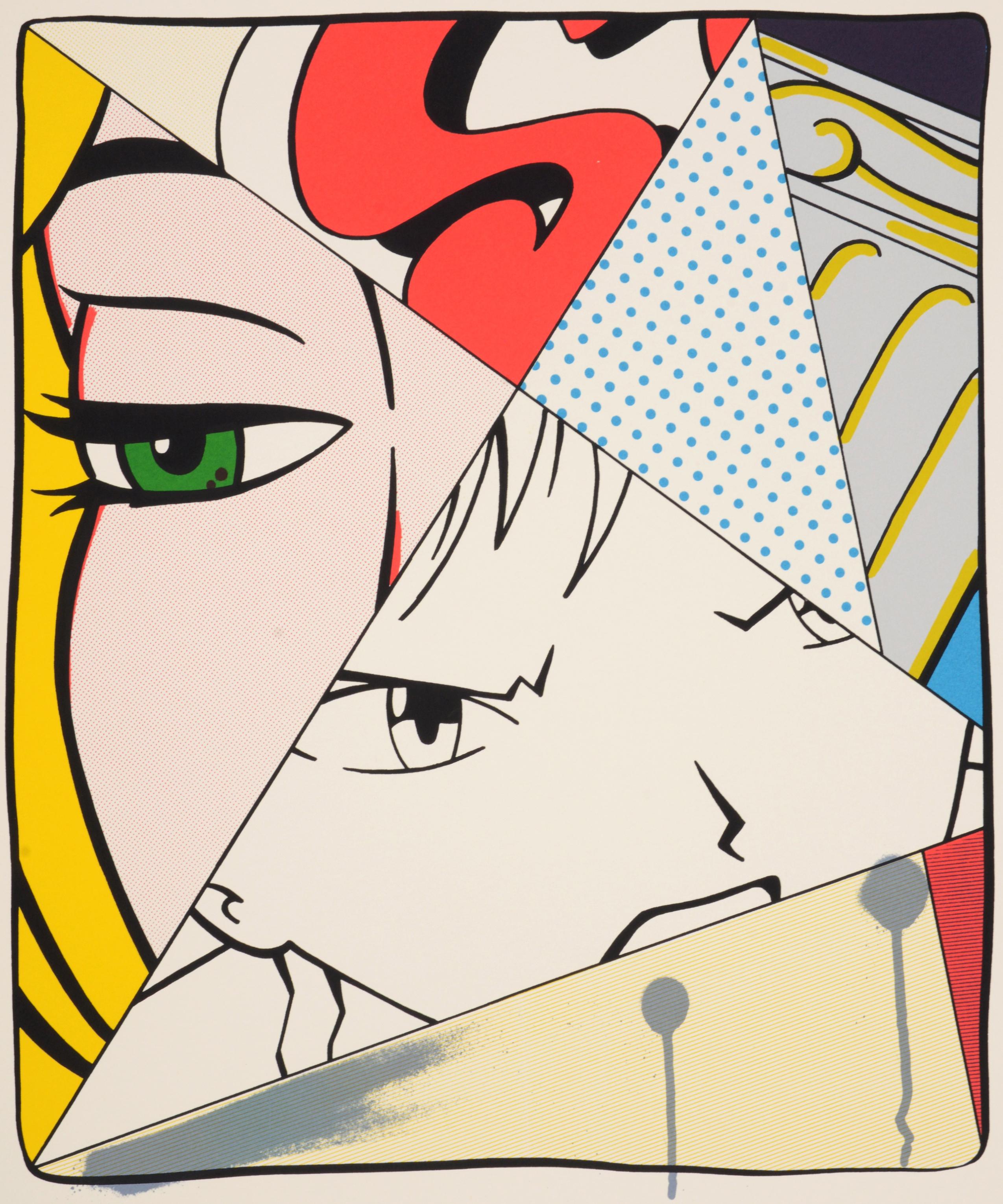 Figurative Print di John Crash Matos - CRASH RED S Serigraph