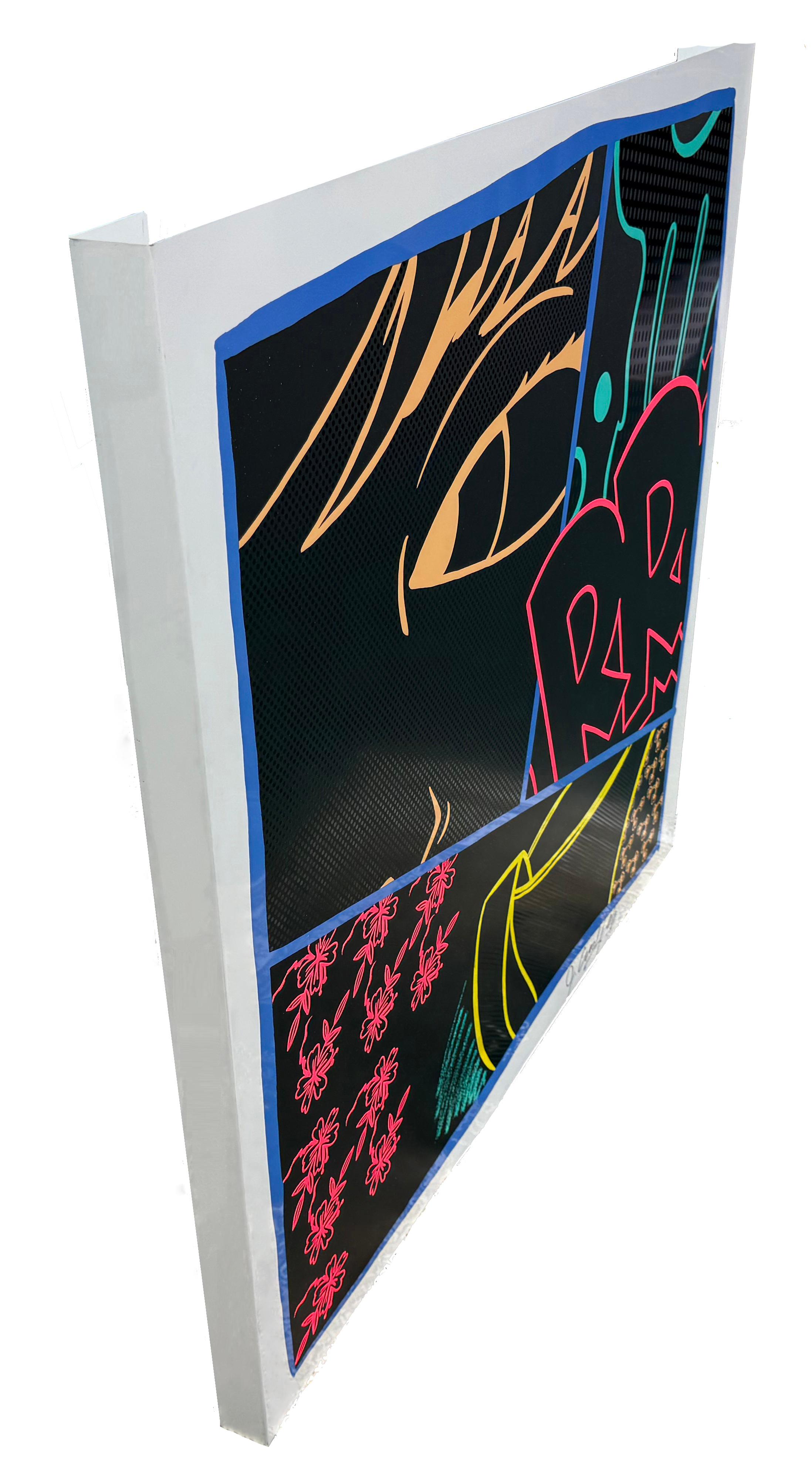 Untitled (signed screen print on aluminum) - Street Art Print by John Crash Matos