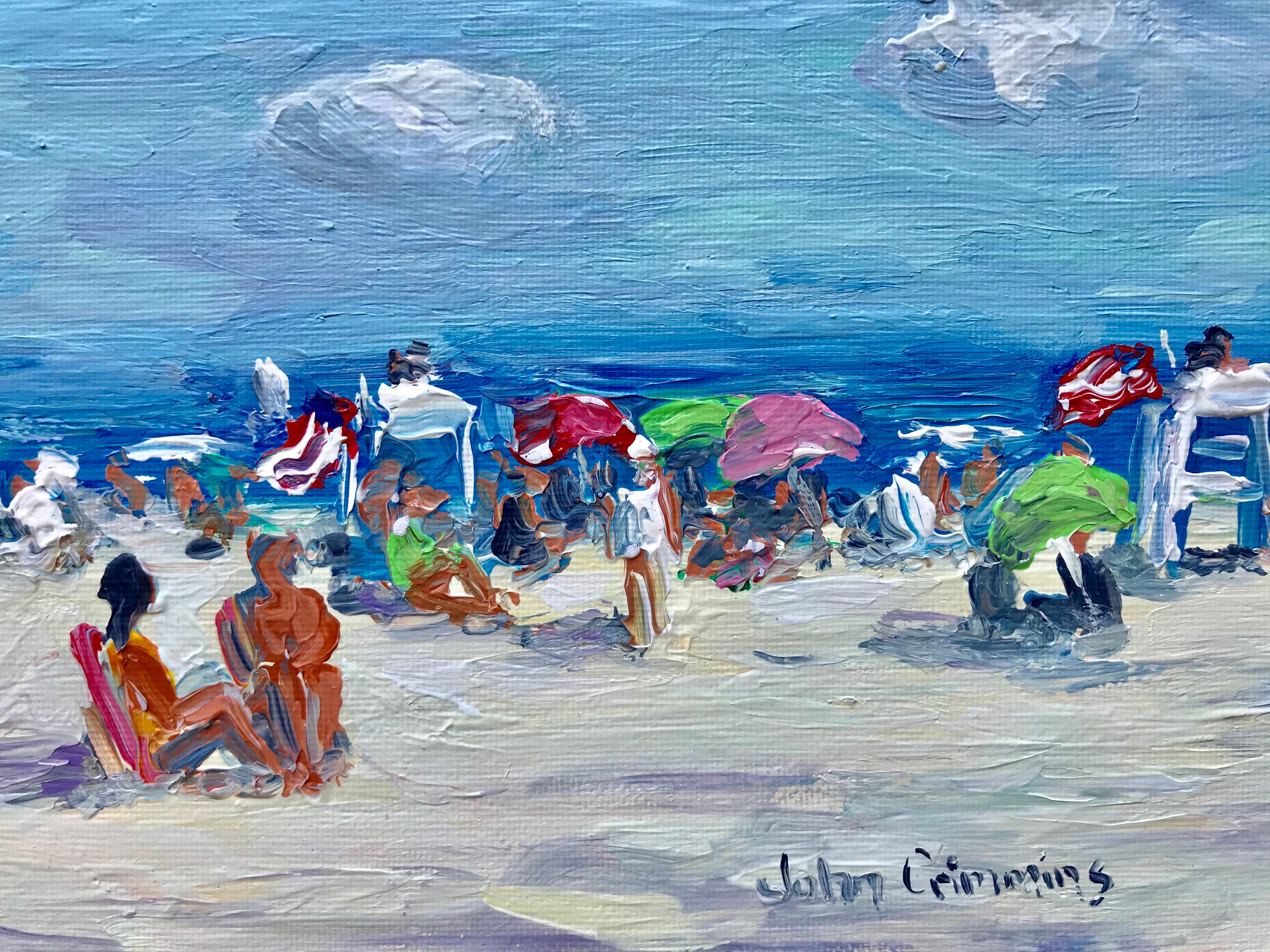 “Beach Day” - Painting by John Crimmins