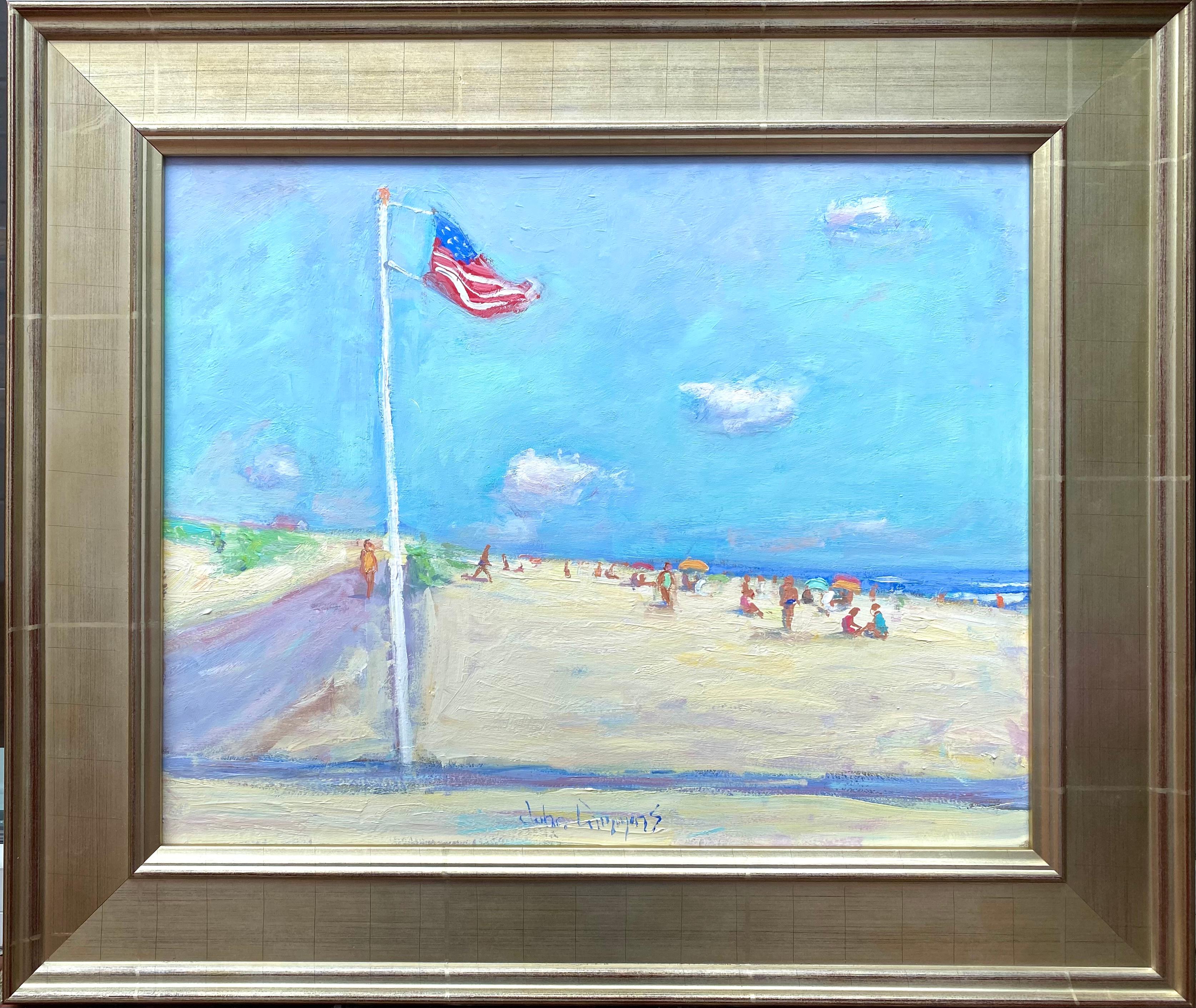 “Flag at Cooper’s Beach” 2