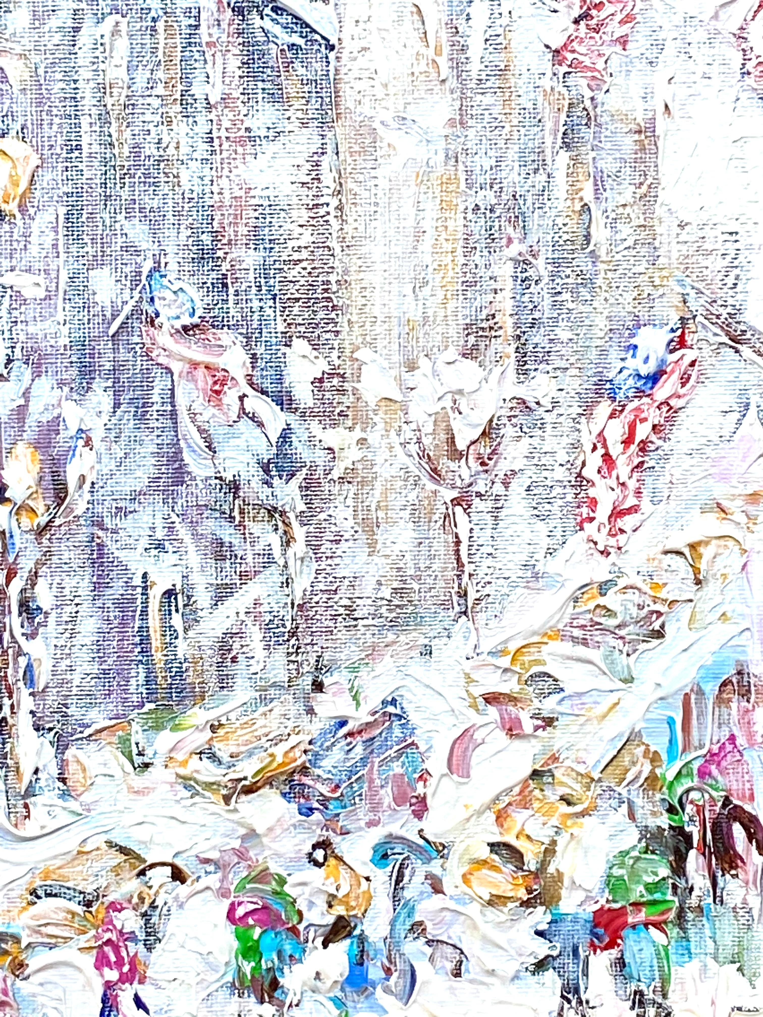 Drapeau de la Cinquième Avenue - Post-impressionnisme Painting par John Crimmins