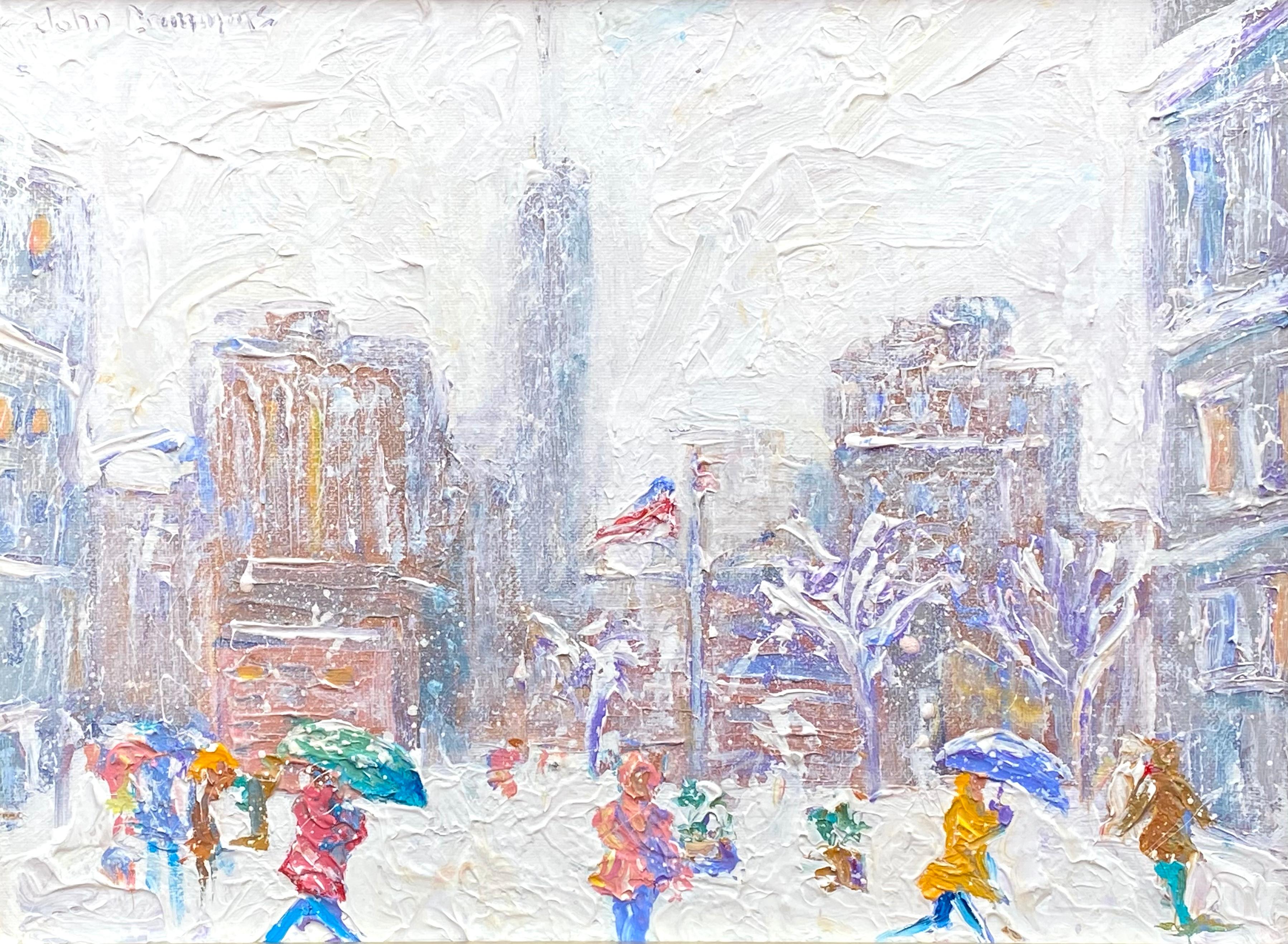 “Wintry Day, Madison Square”