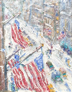 “Snowy Eve, 5th Avenue”