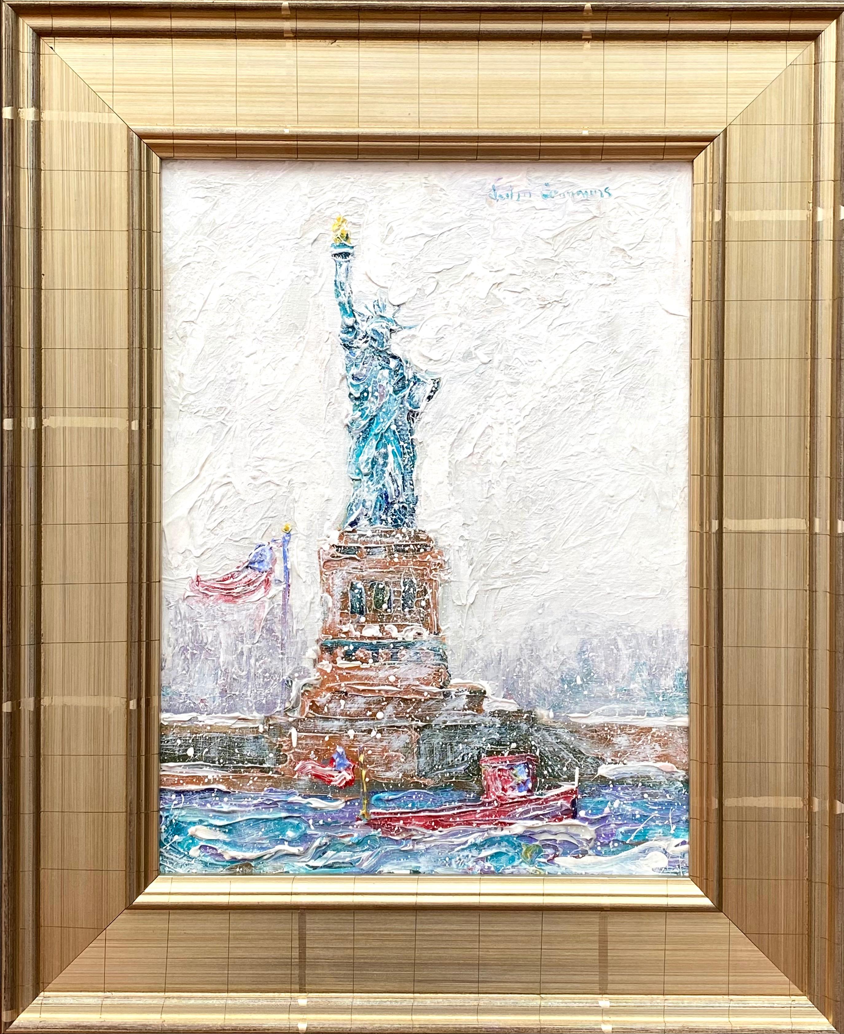 “Statue of Liberty” - Post-Impressionist Painting by John Crimmins