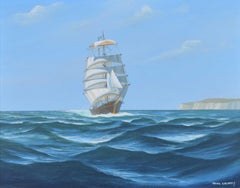 Berean sailing tall ship oil painting by John Cromby