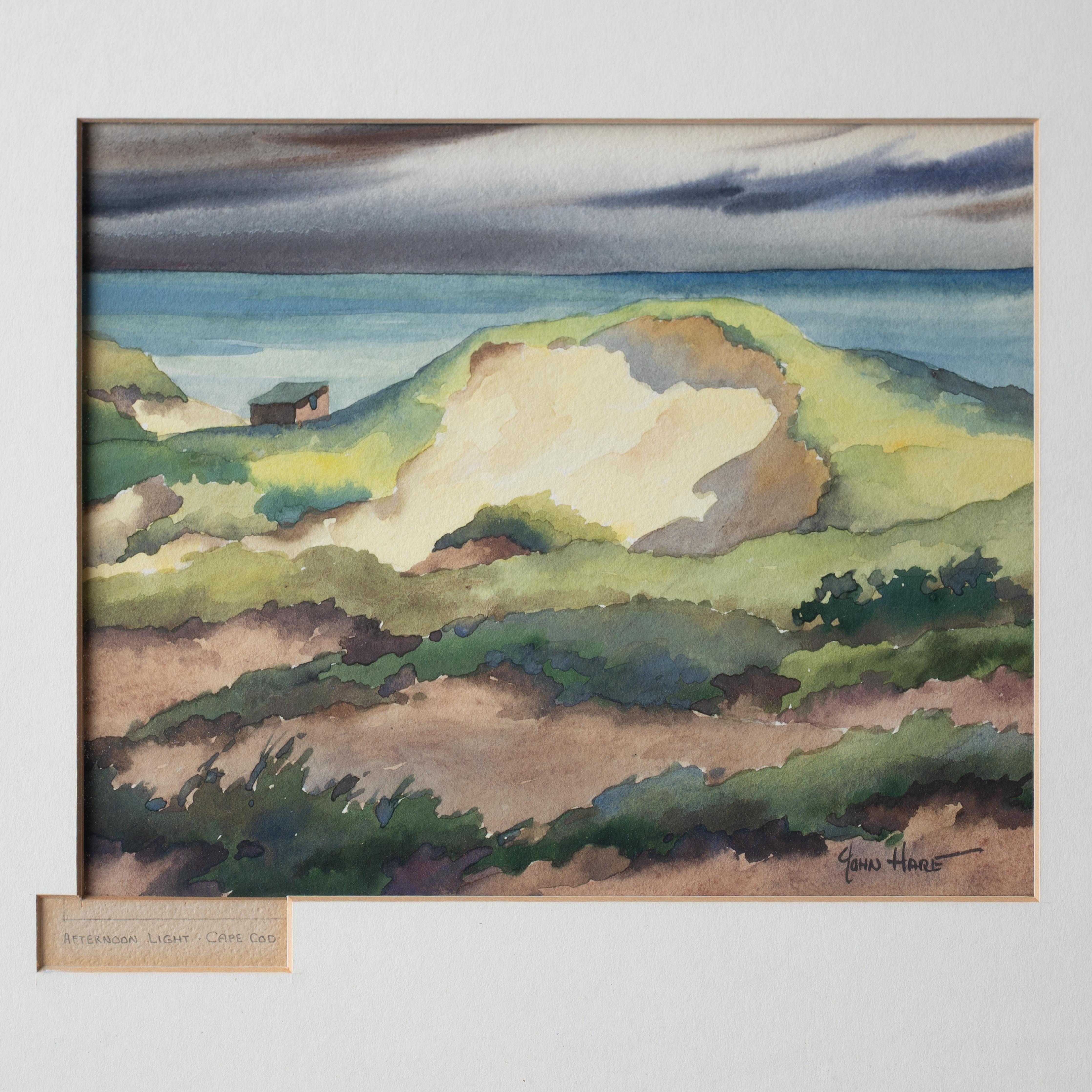 John Cuthbert Hare Watercolor Paintings - Cape Cod and Provencetown In Good Condition For Sale In Savannah, GA