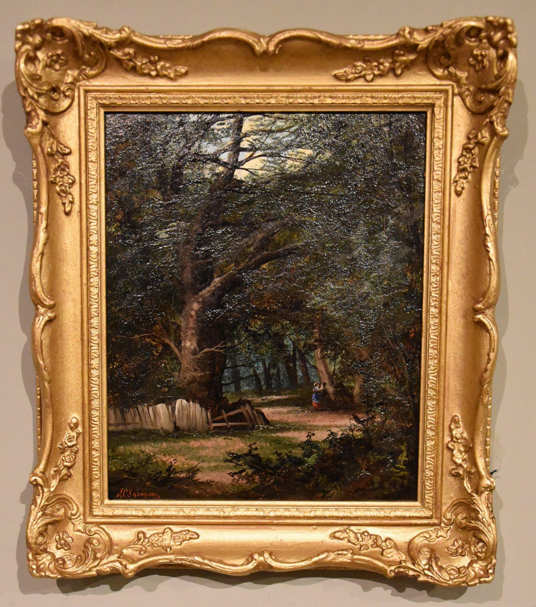 Coppia di dipinti a olio di John Cuthbert Salmon 