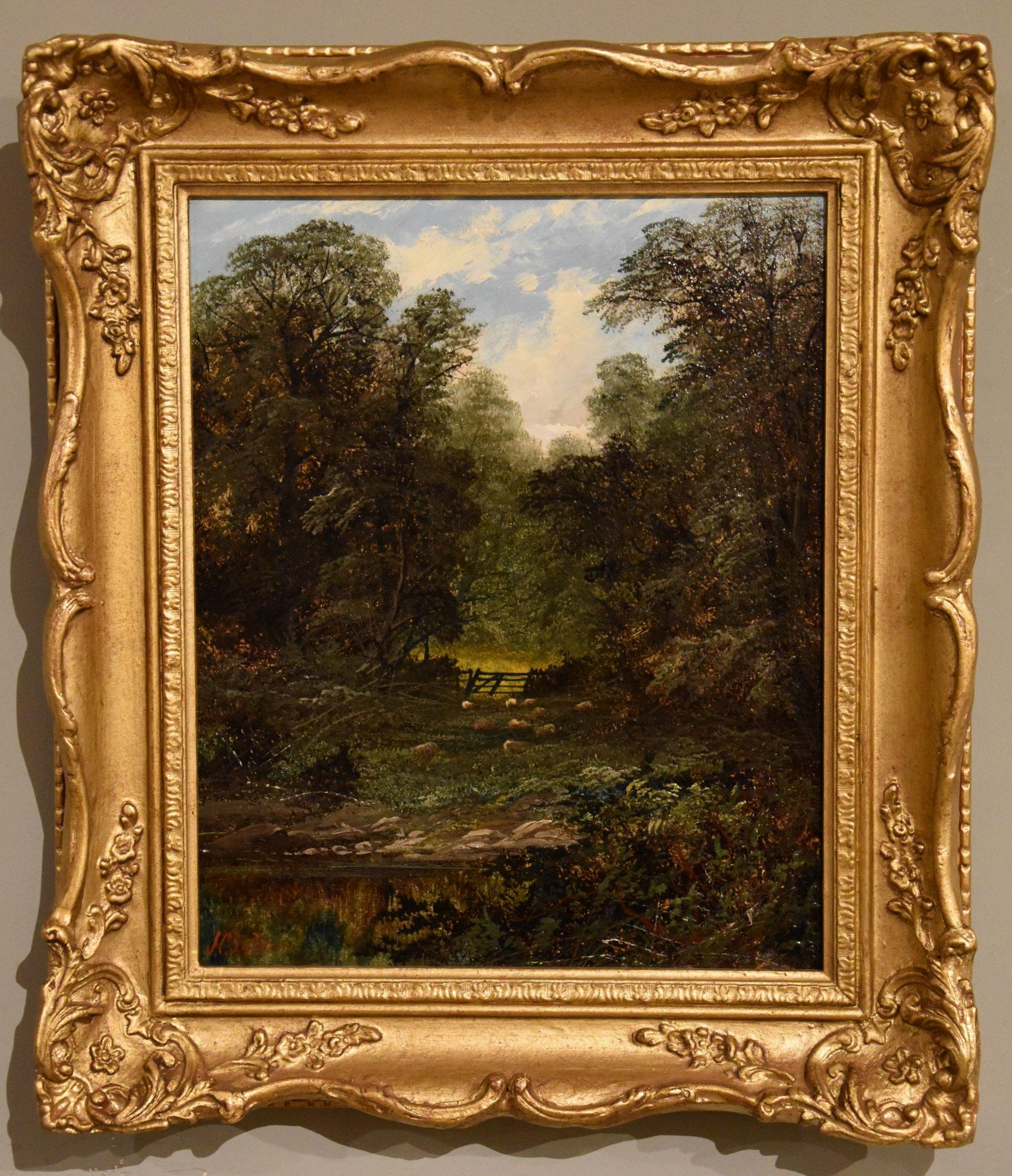 Coppia di dipinti a olio di John Cuthbert Salmon 