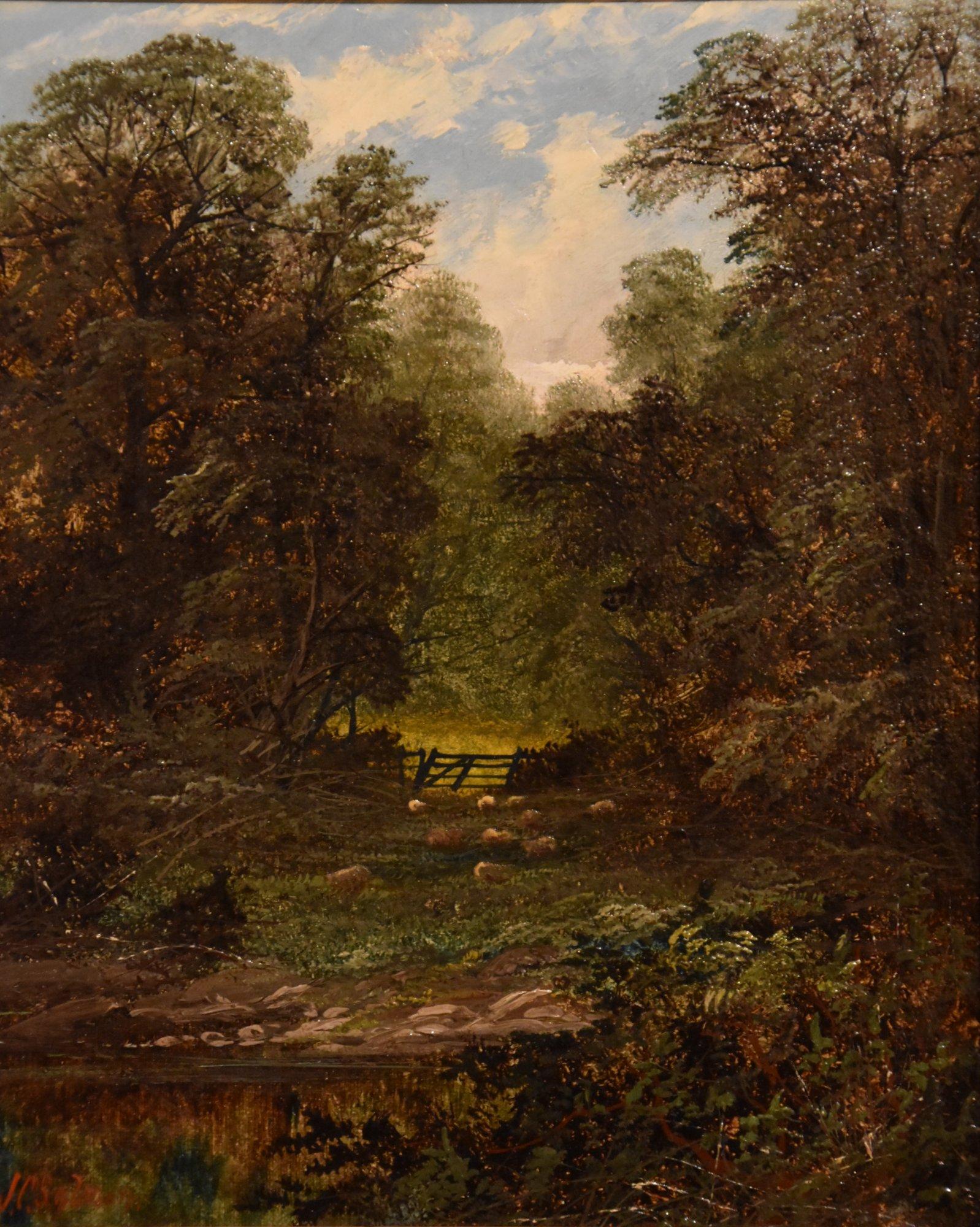 Coppia di dipinti a olio di John Cuthbert Salmon 