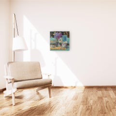 Autumn Flowers - impressionist still life artwork oil painting modern flowers