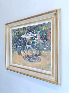 « High Summer » - nature morte originale à l'huile - œuvre florale - impressionnisme