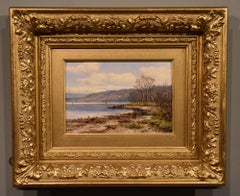 Peinture à l'huile « By The Lockside » de John D Taylor