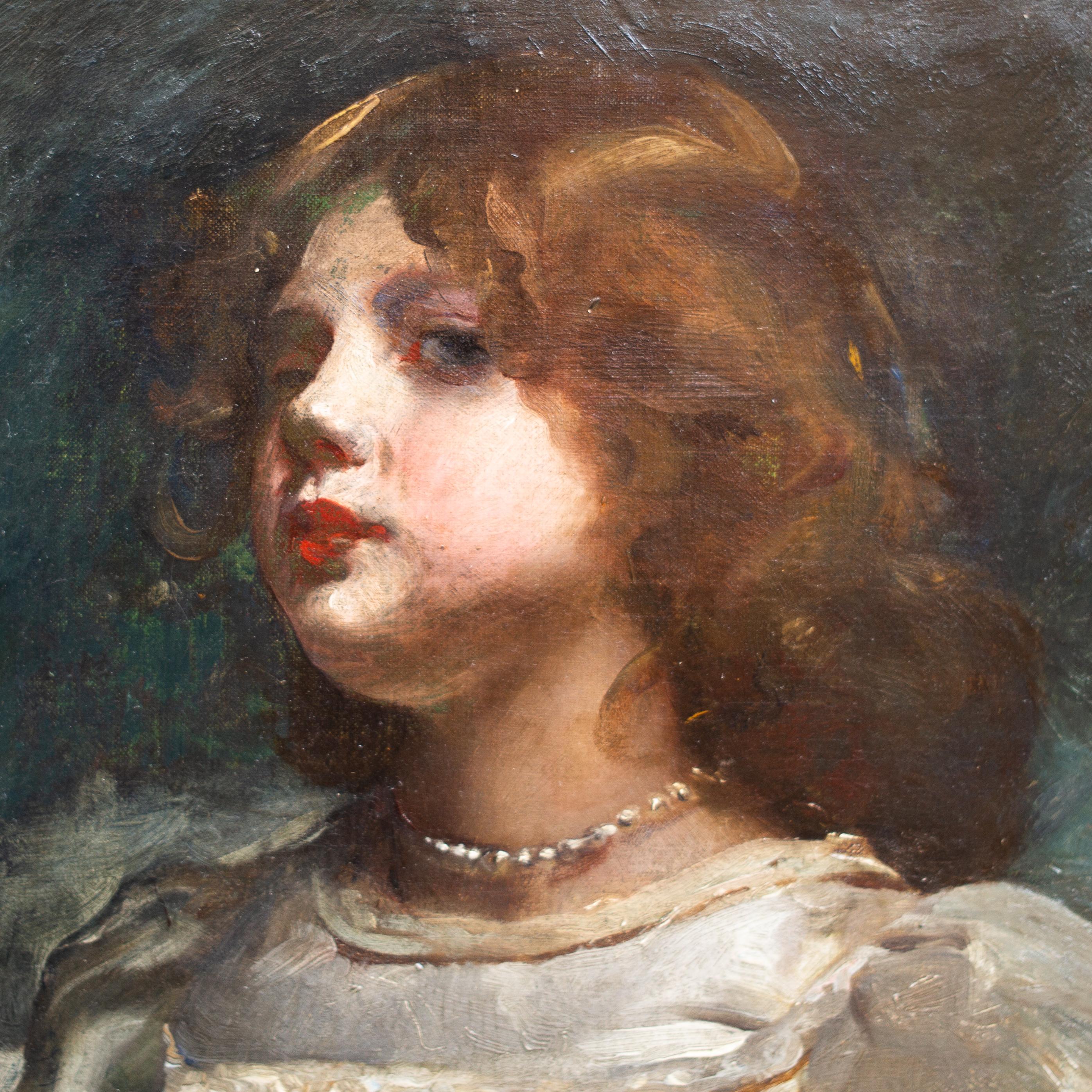 L'histoire de la Belle poque dans un portrait de John da Costa en vente 1