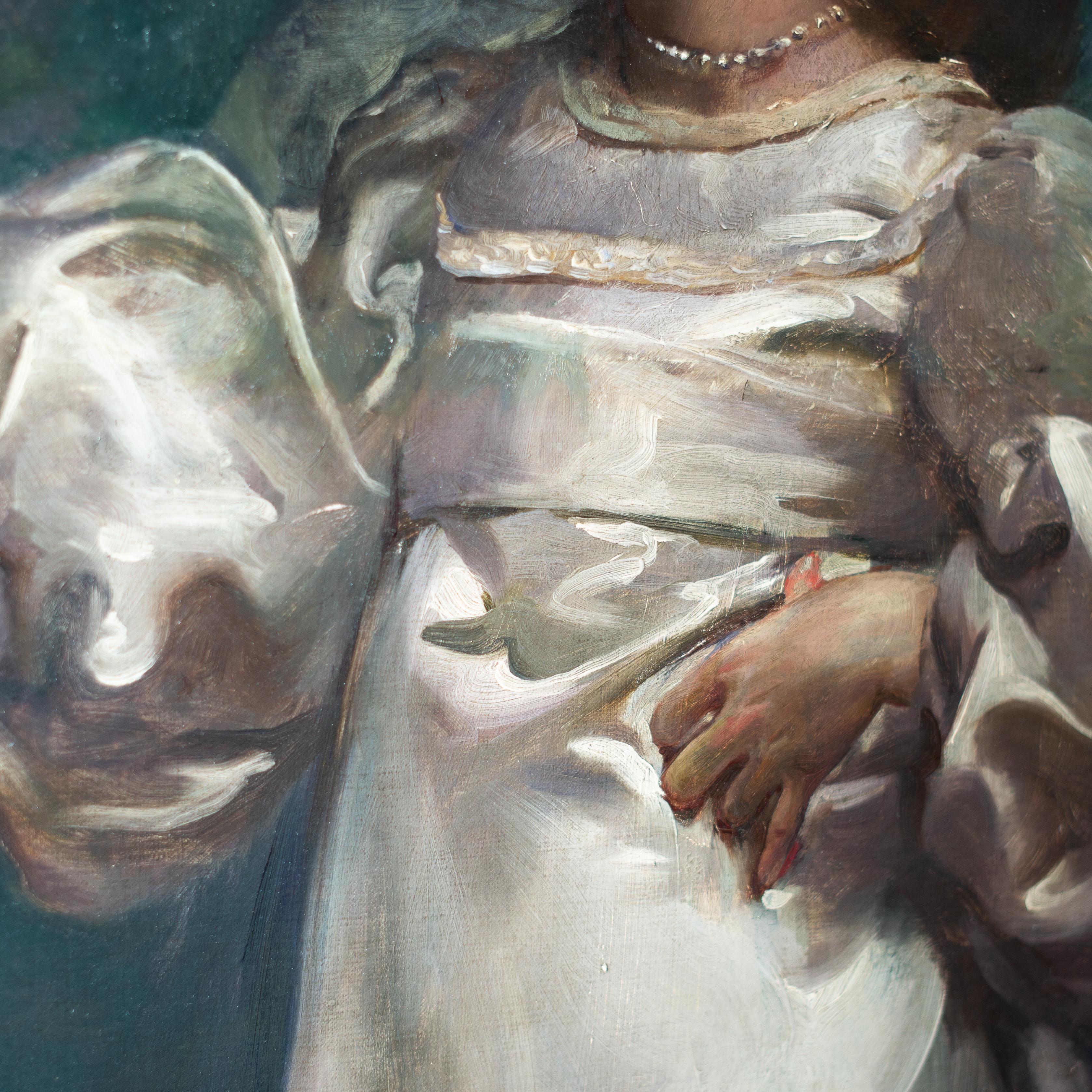 L'histoire de la Belle poque dans un portrait de John da Costa en vente 2